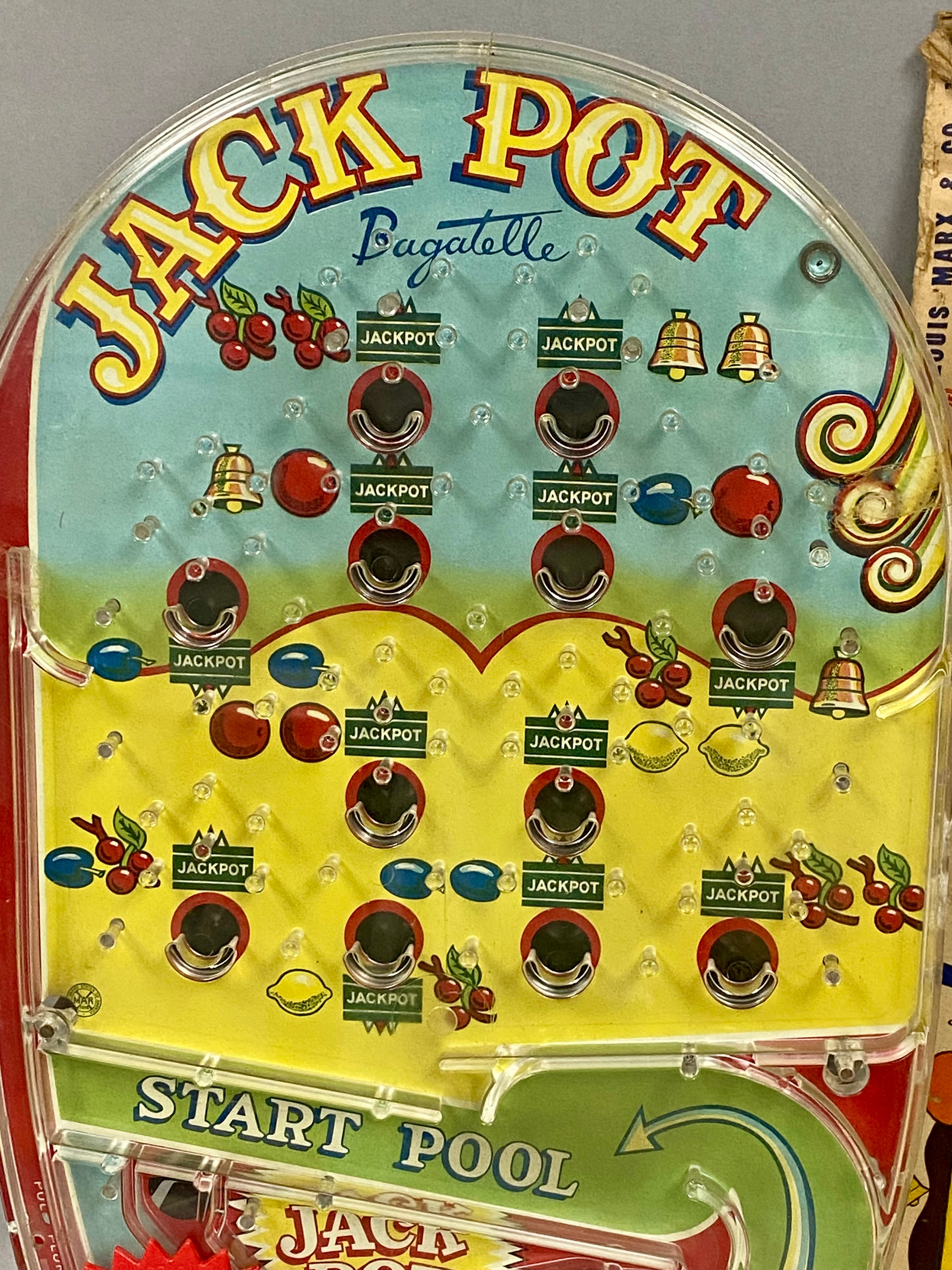 Marx Deluxe Jackpot Bagatelle Pinball Game