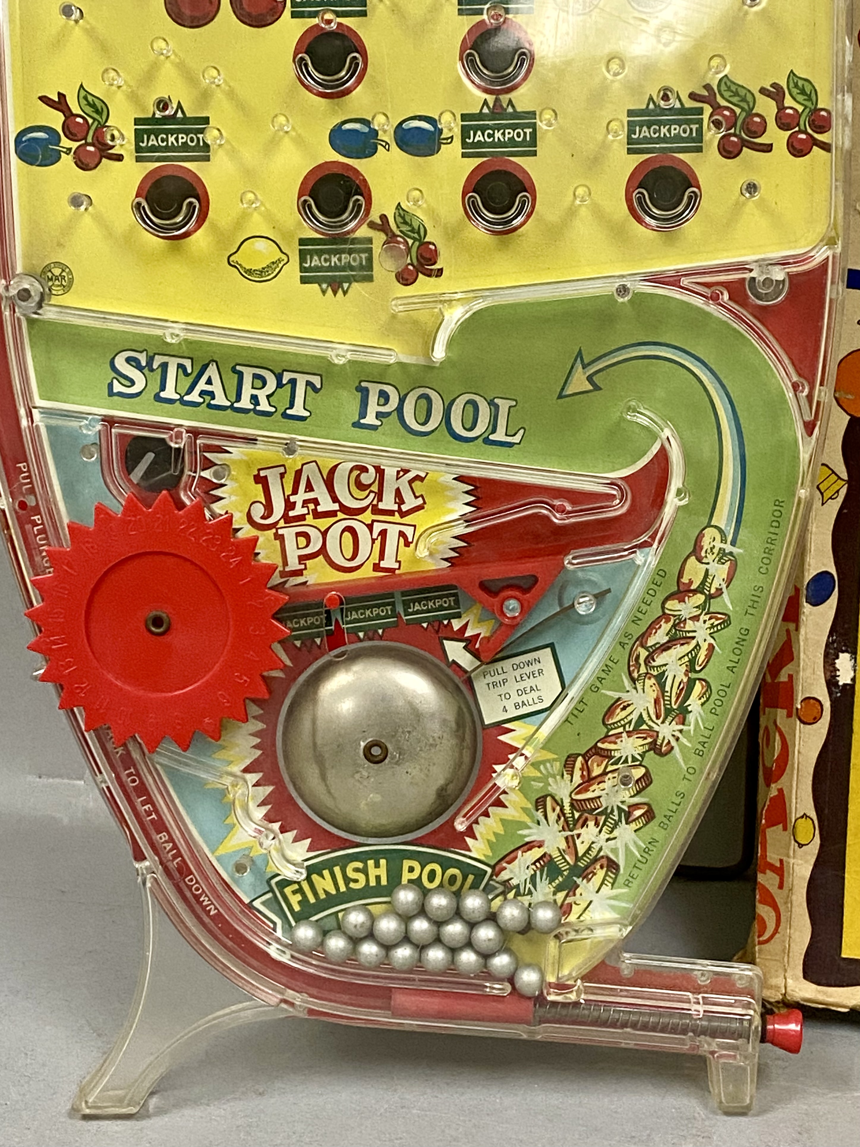 Marx Deluxe Jackpot Bagatelle Pinball Game