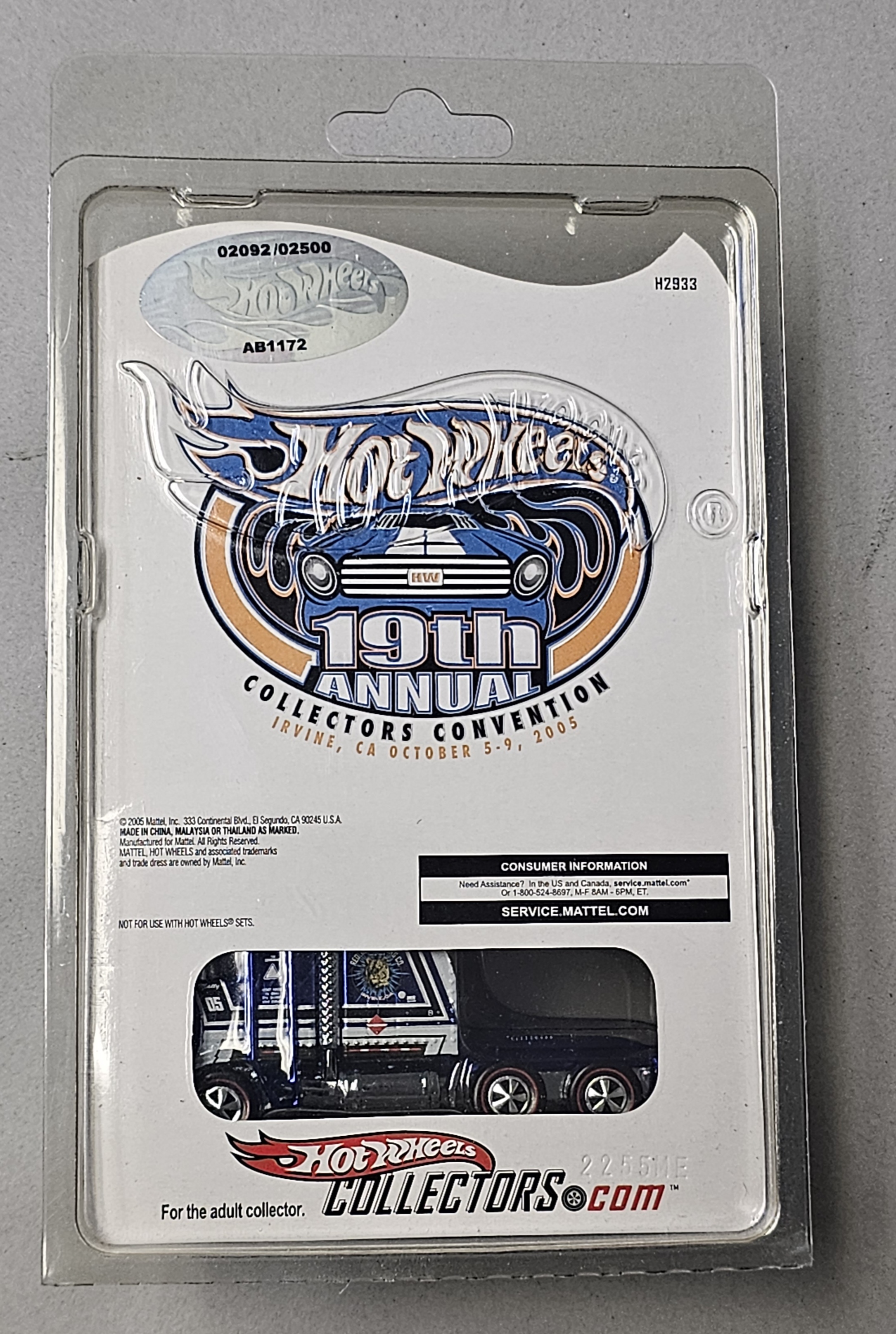 Mattel Hot Wheels Die-Cast Convention Thunder Roller
