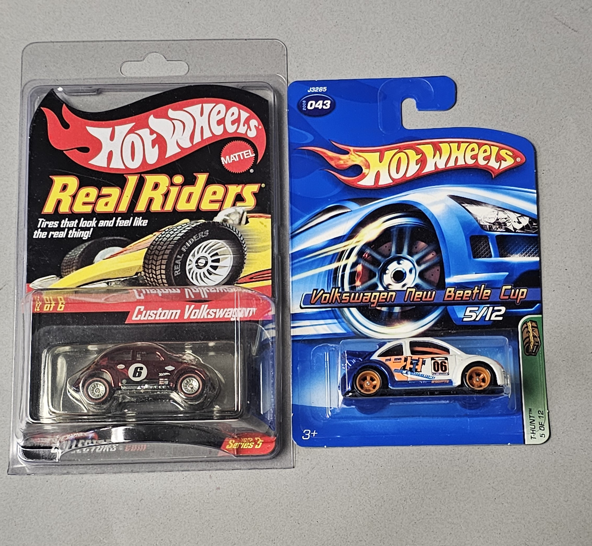 2 Mattel Hot Wheels Die-Cast Volkswagen Vehicles