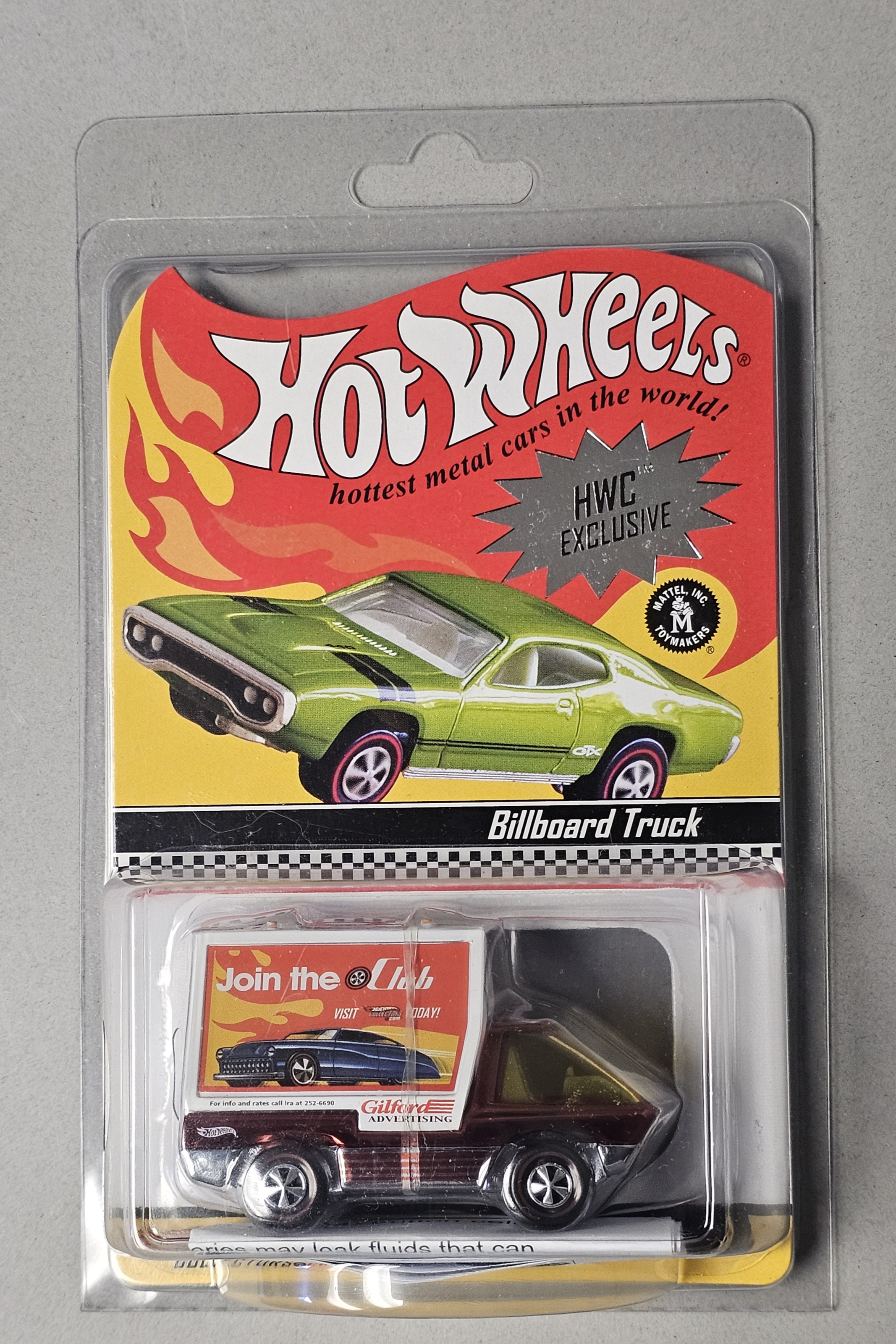 Mattel HWC Exclusive Billboard Truck