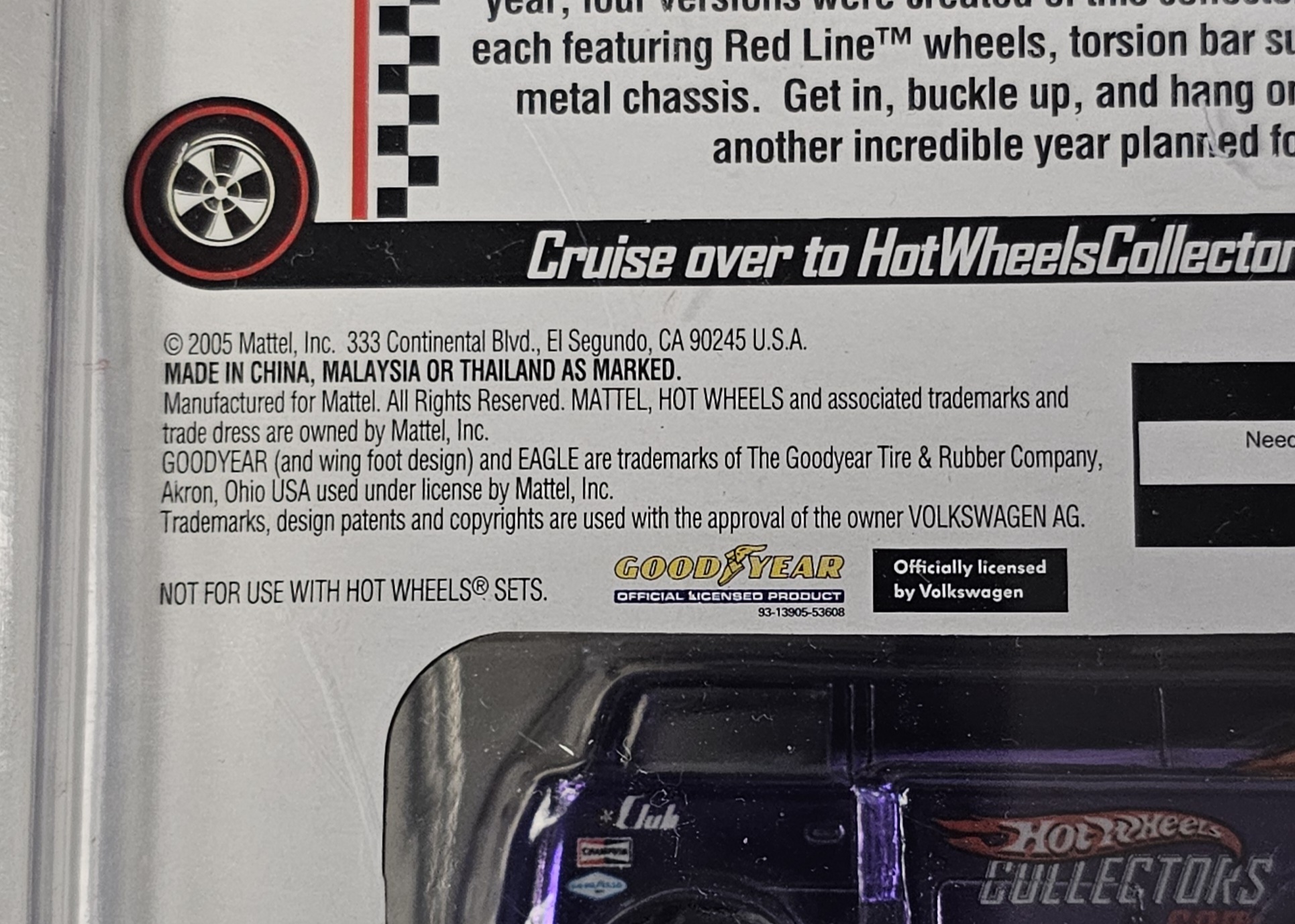 Hot Wheels RLC Beach Bomb Too Purple Van