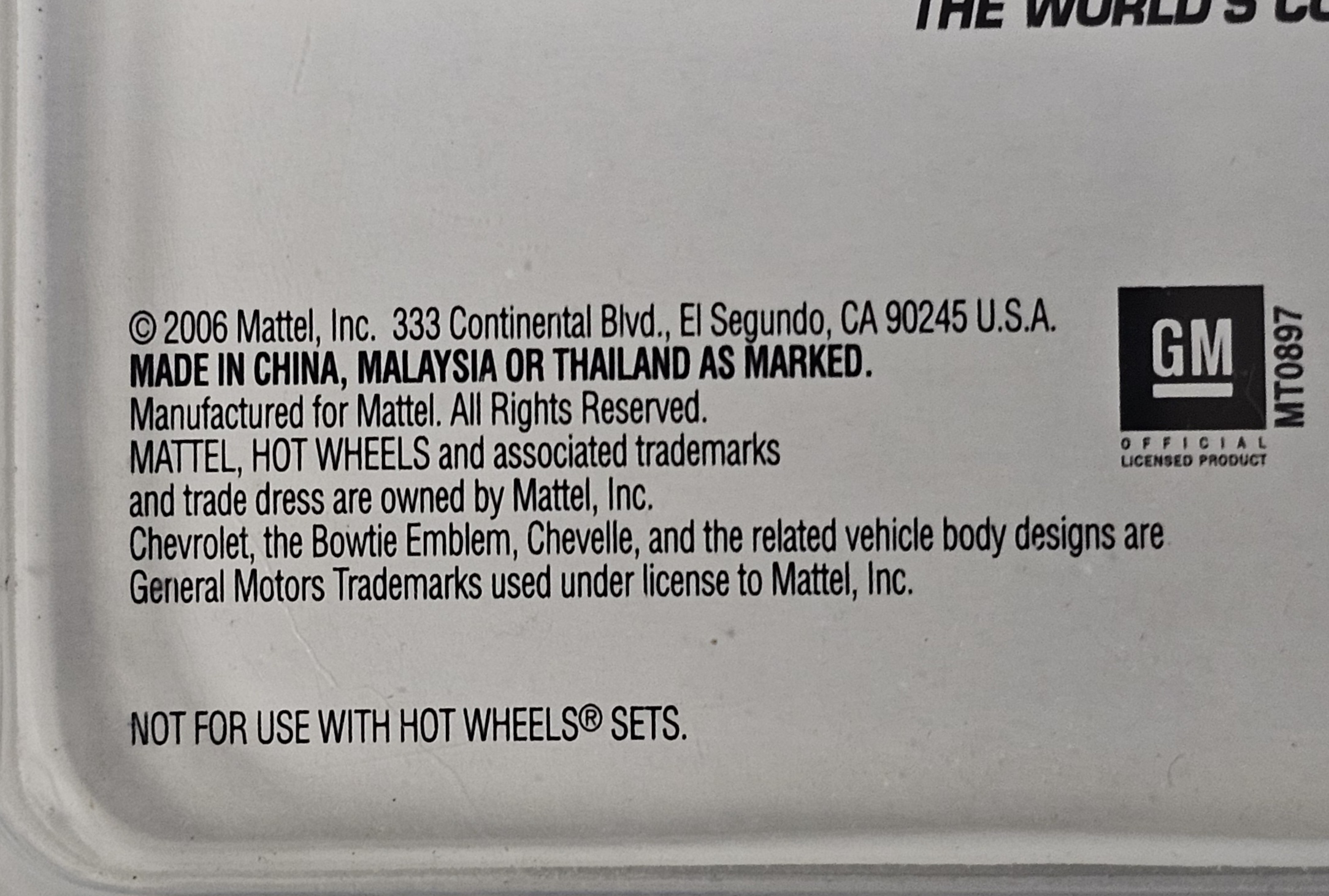 Hot Wheels 1970 Chevelle Collectors Nationals Car
