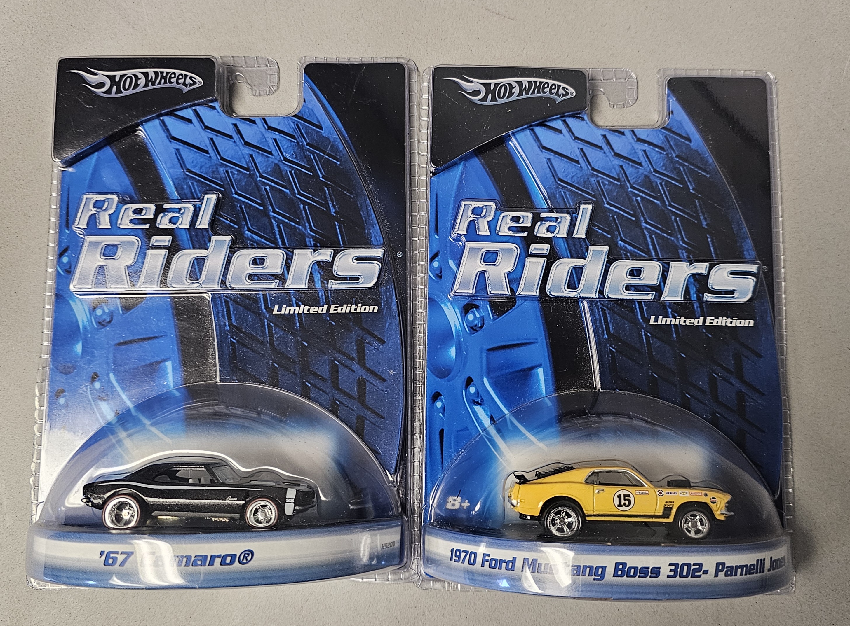 2 Hot Wheels Real Riders Die-Cast Cars