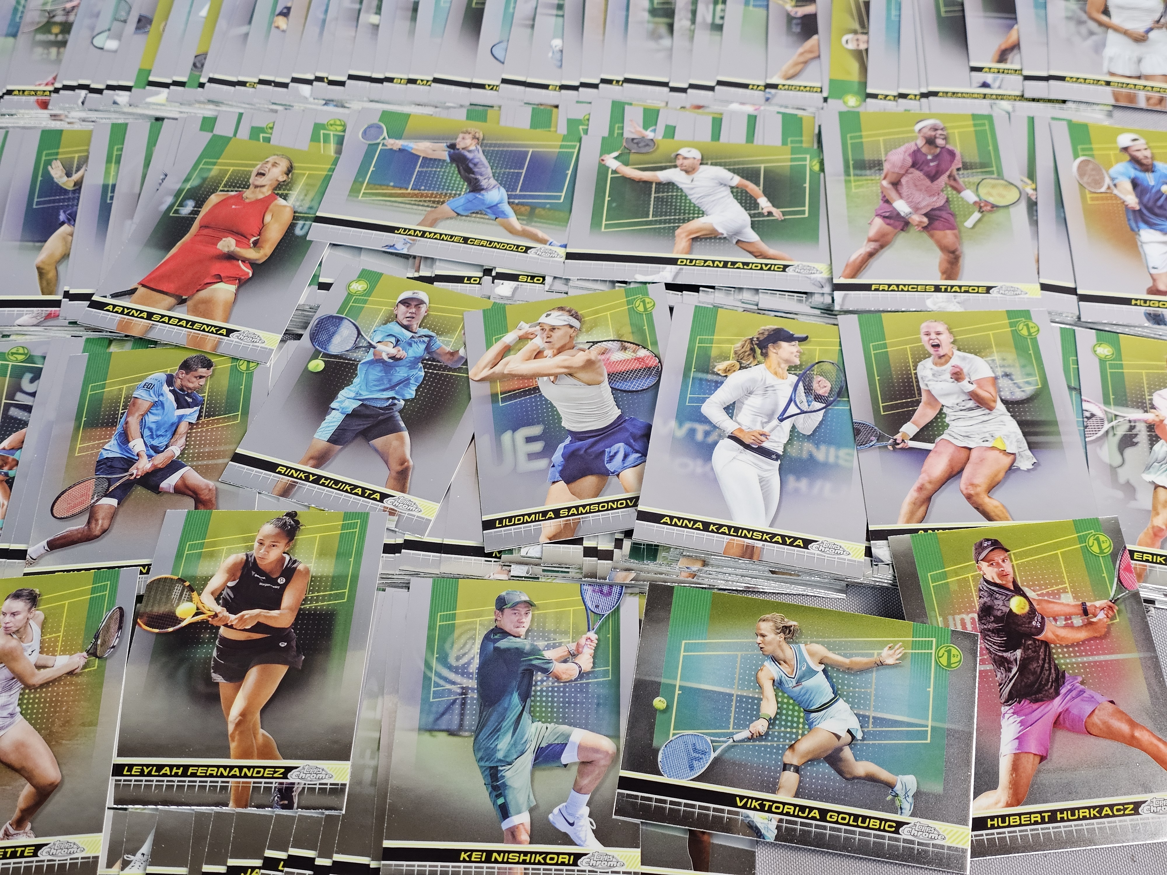 Topps Chrome Tennis Trading Cards Lot