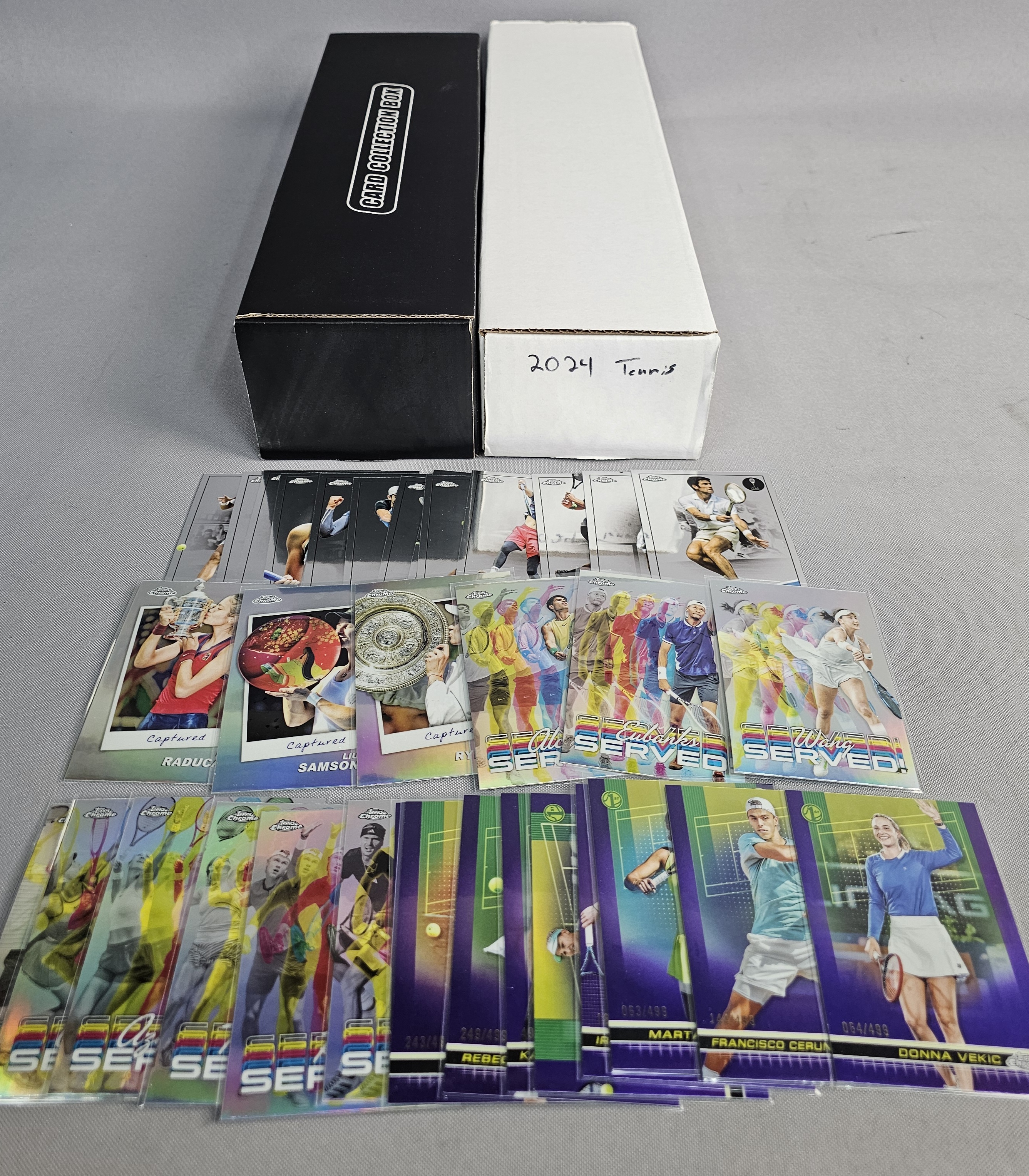 Topps Chrome & NetPro Tennis Trading Cards