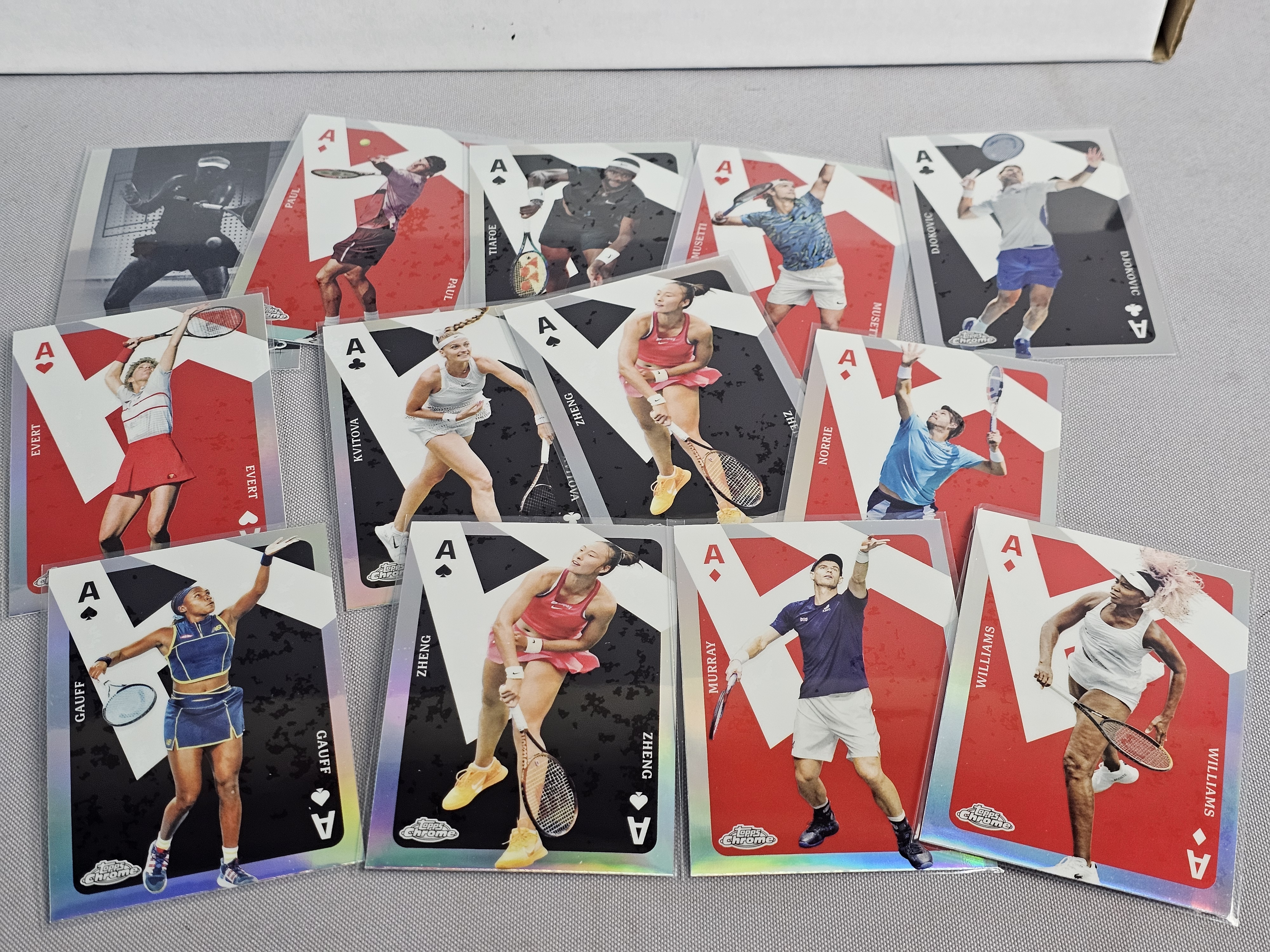 Topps Chrome & NetPro Tennis Trading Cards