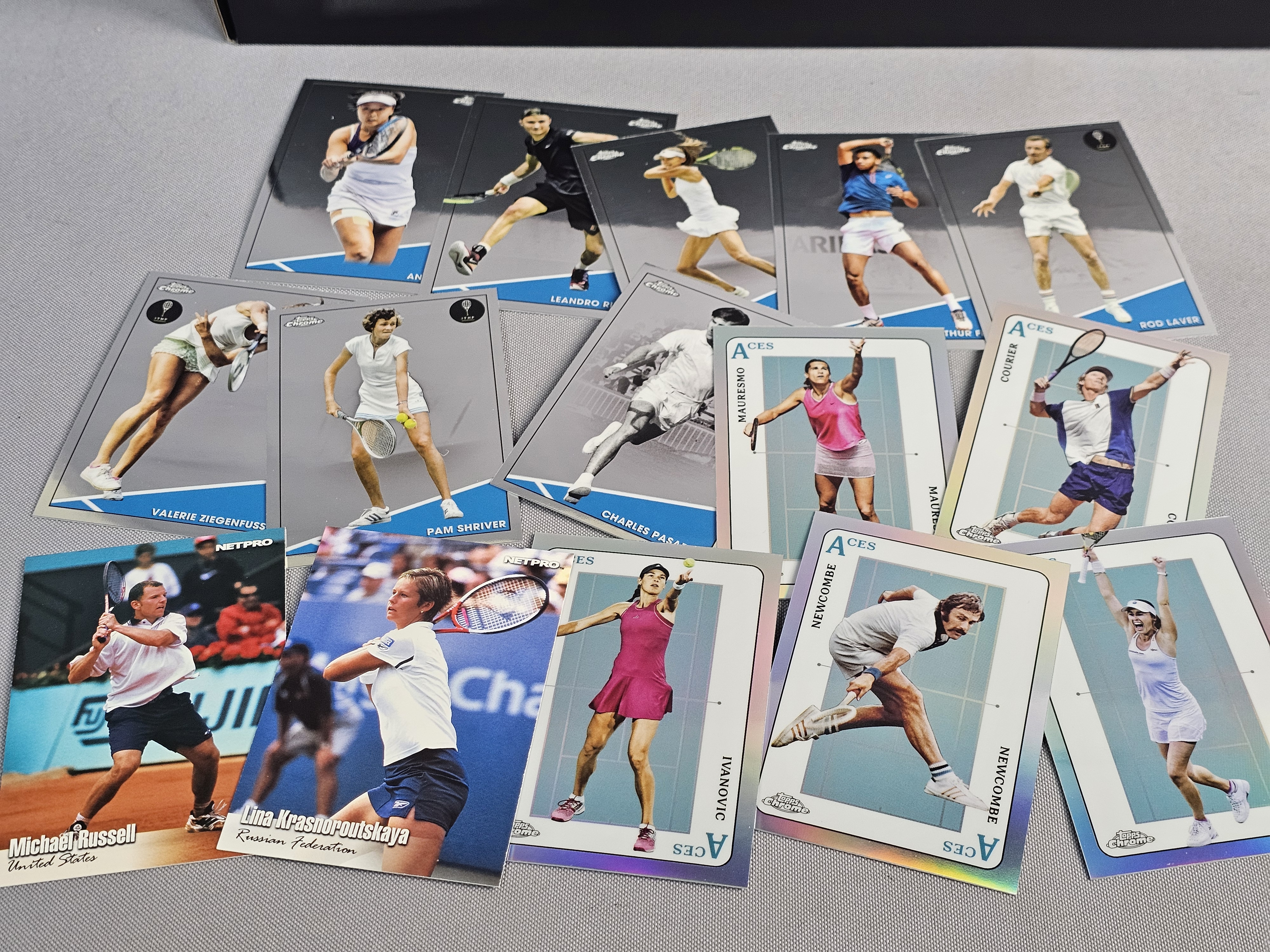 Topps Chrome & NetPro Tennis Trading Cards