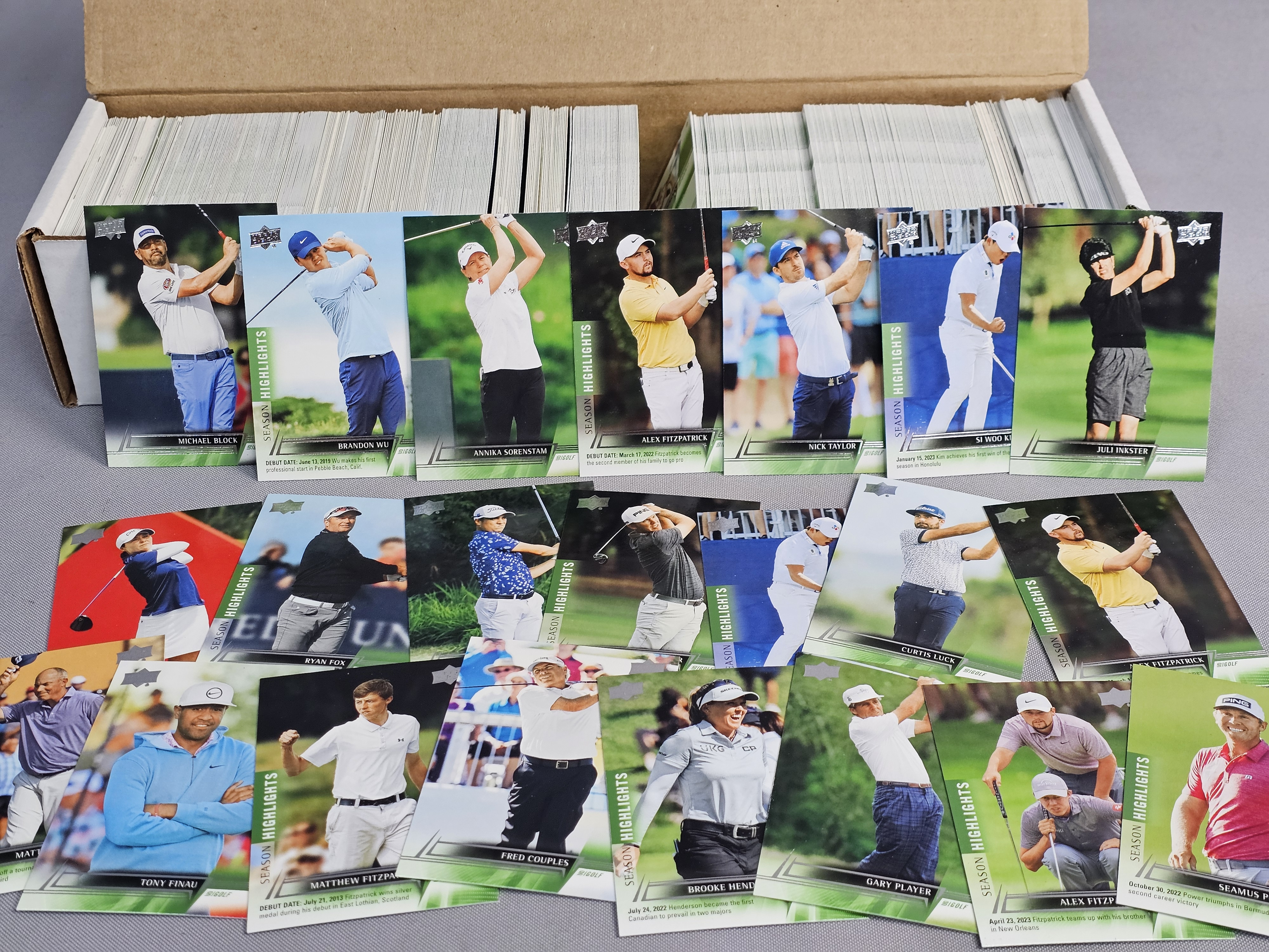 Upper Deck Golf Trading Card Collection
