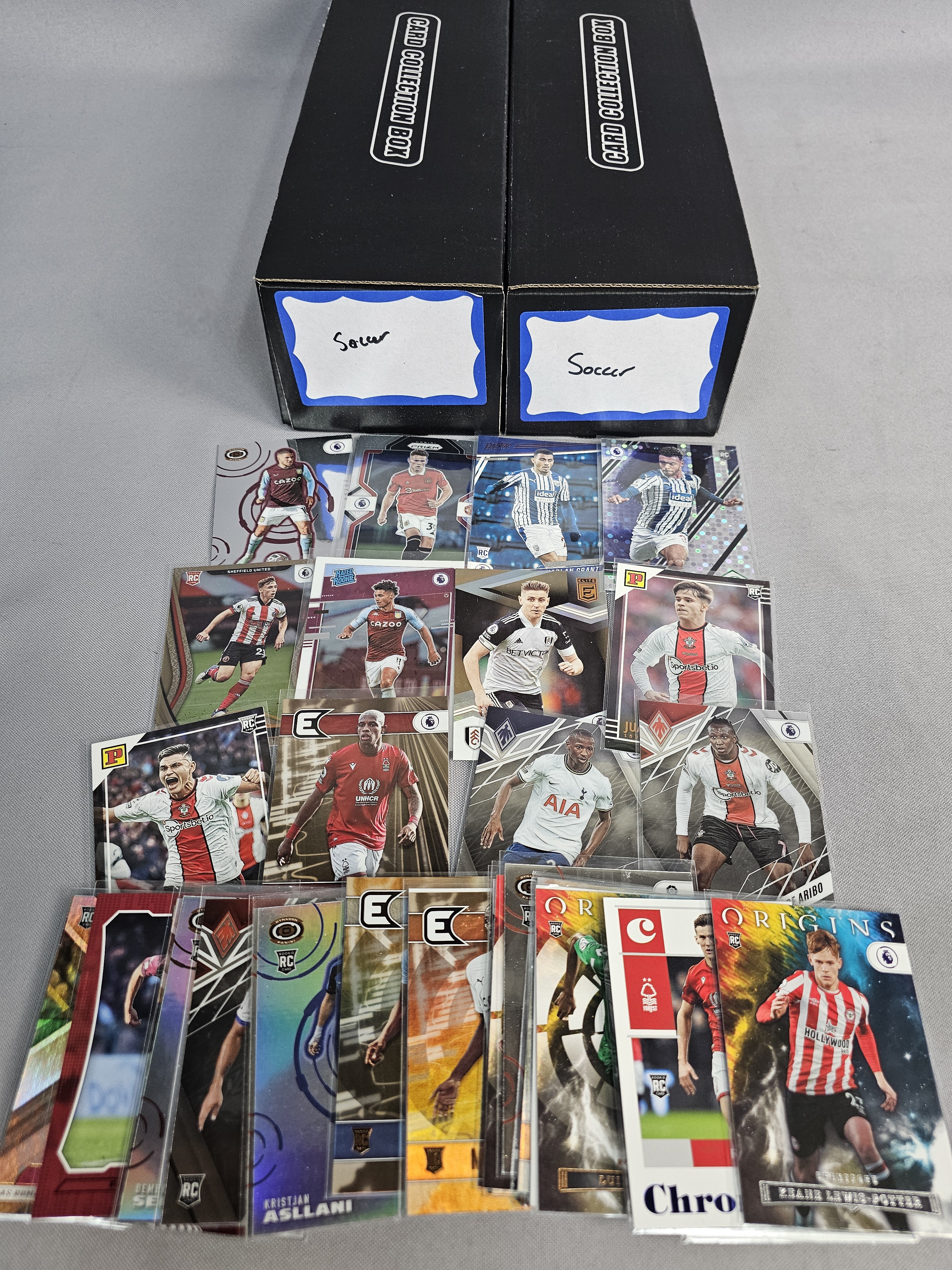 Assorted Soccer Trading Card Collection