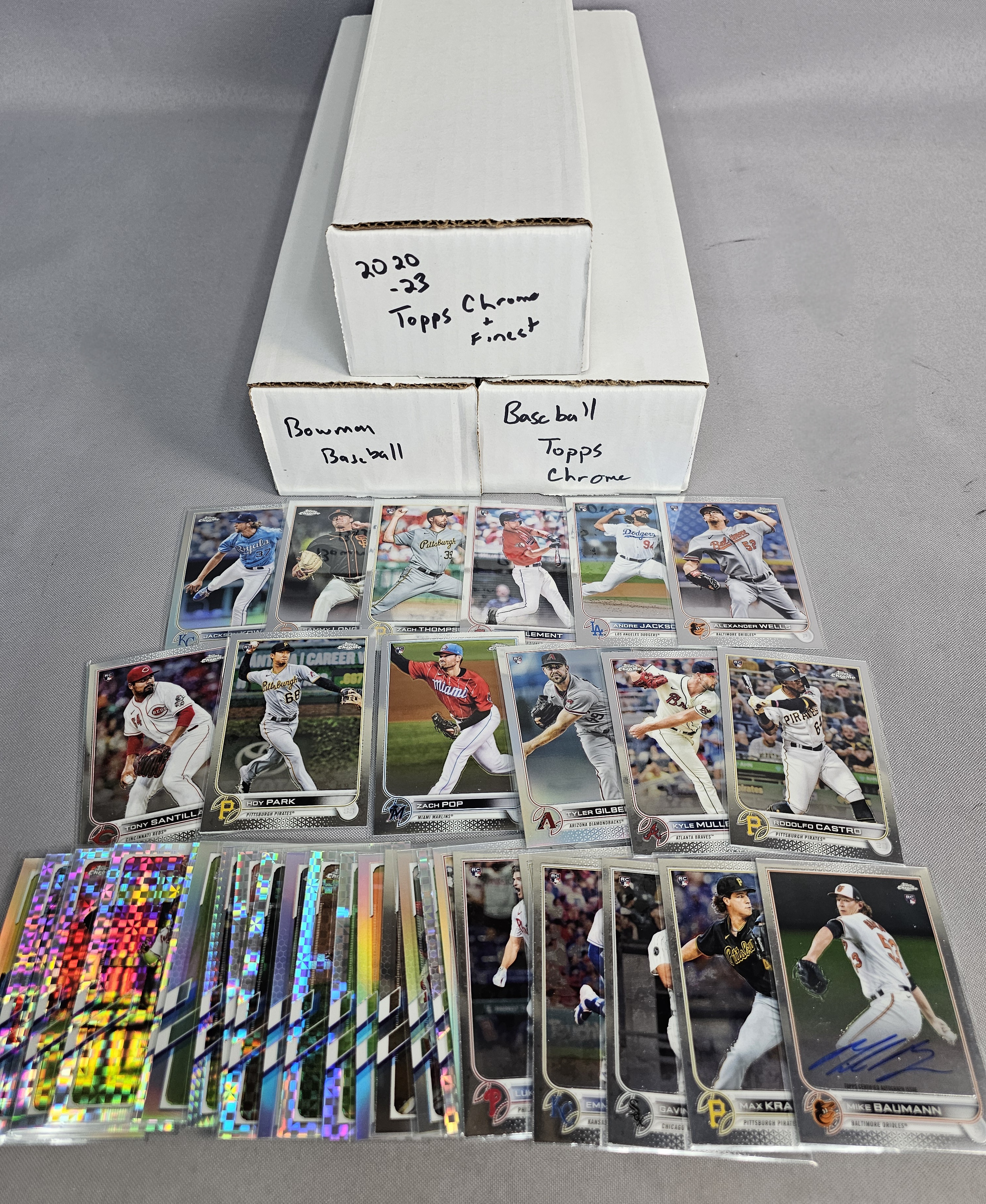 Large Topps & Bowman Baseball Card Collection