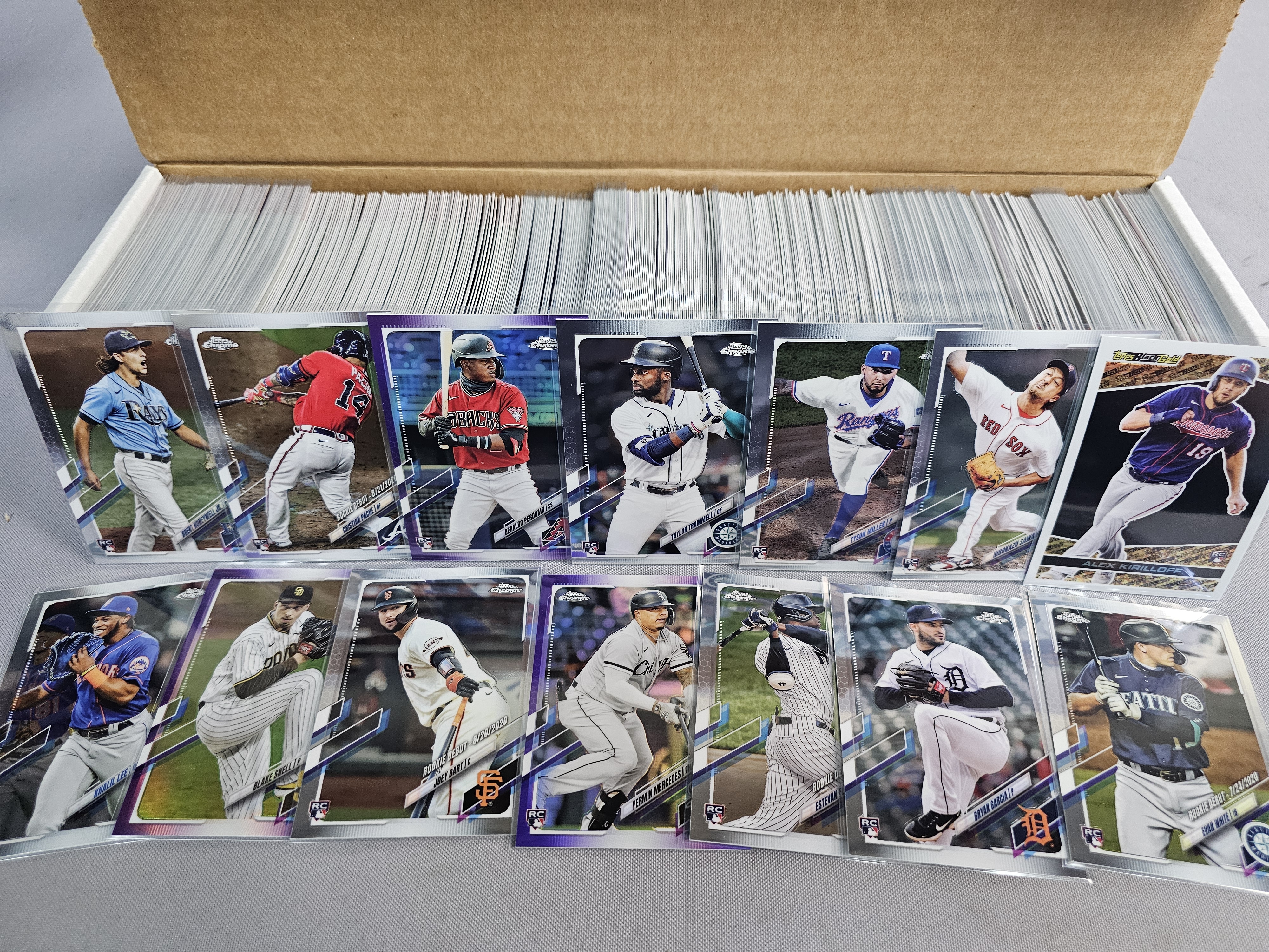 Large Topps & Bowman Baseball Card Collection