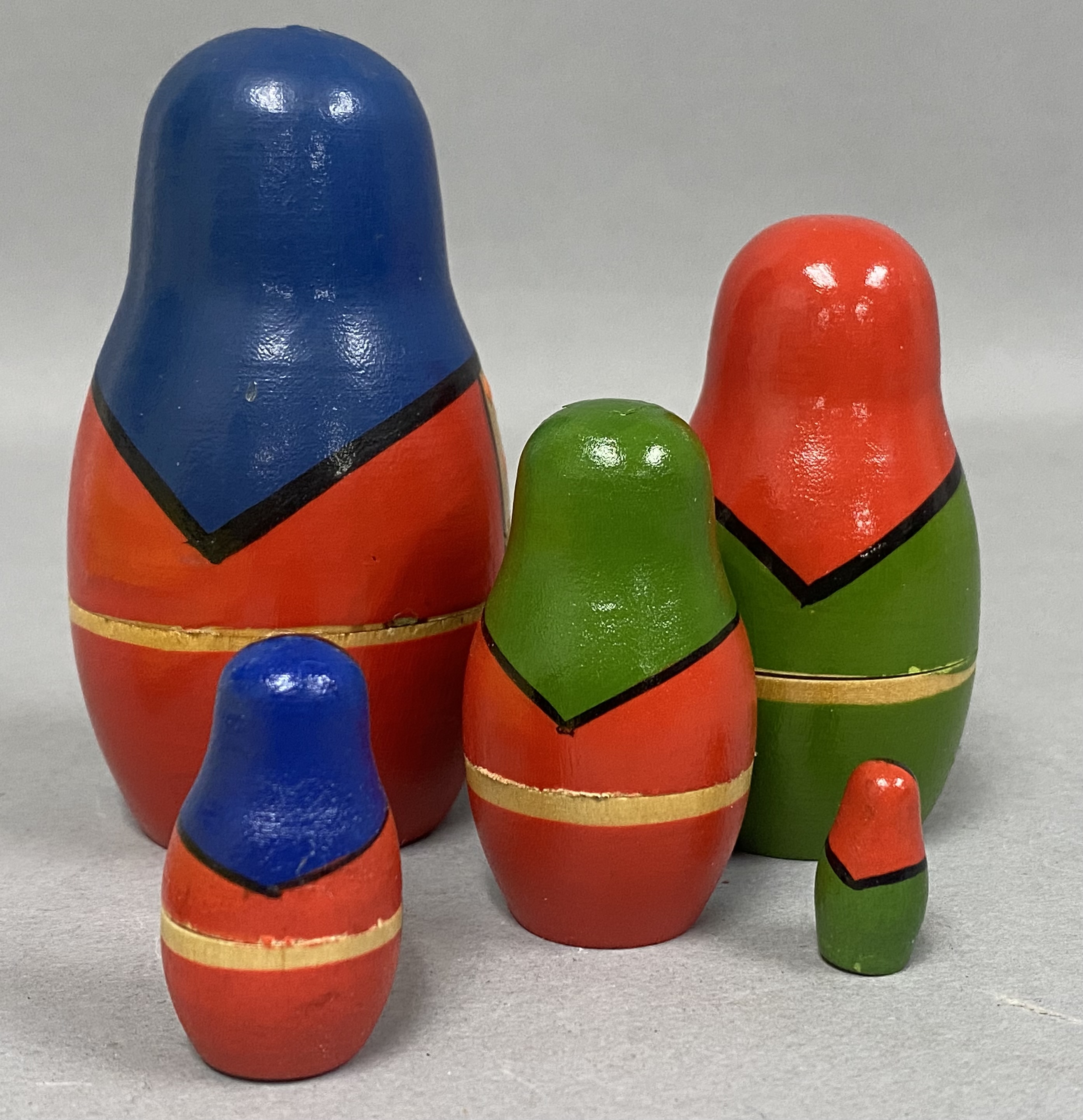 Veres Russian Hand-Painted Folklore Nesting Dolls
