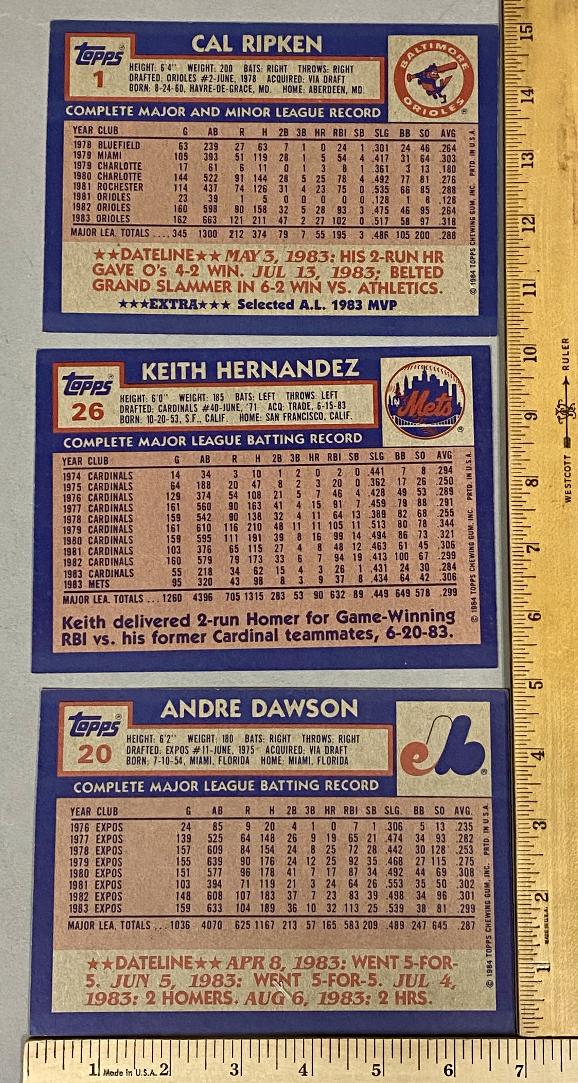 1984 Topps Super Baseball Packs & Cards