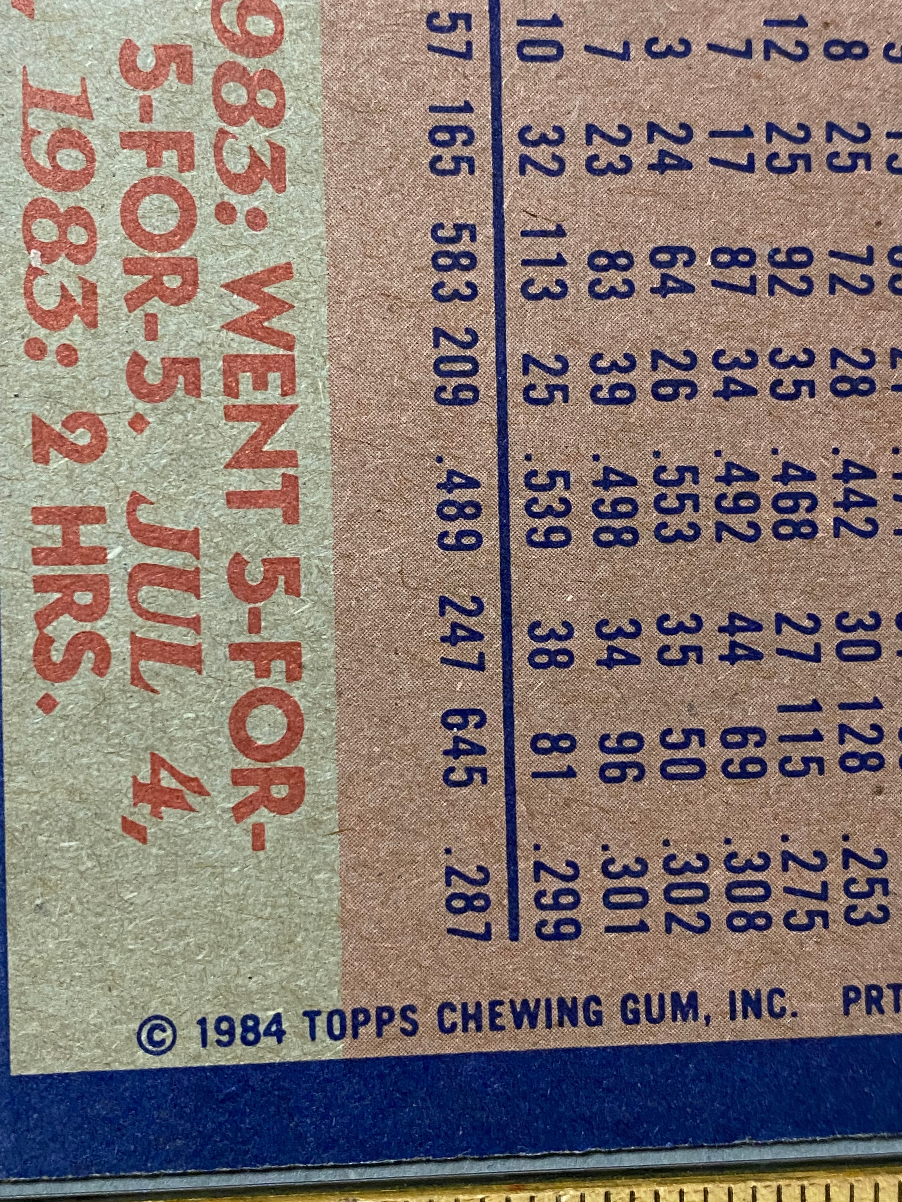 1984 Topps Super Baseball Packs & Cards