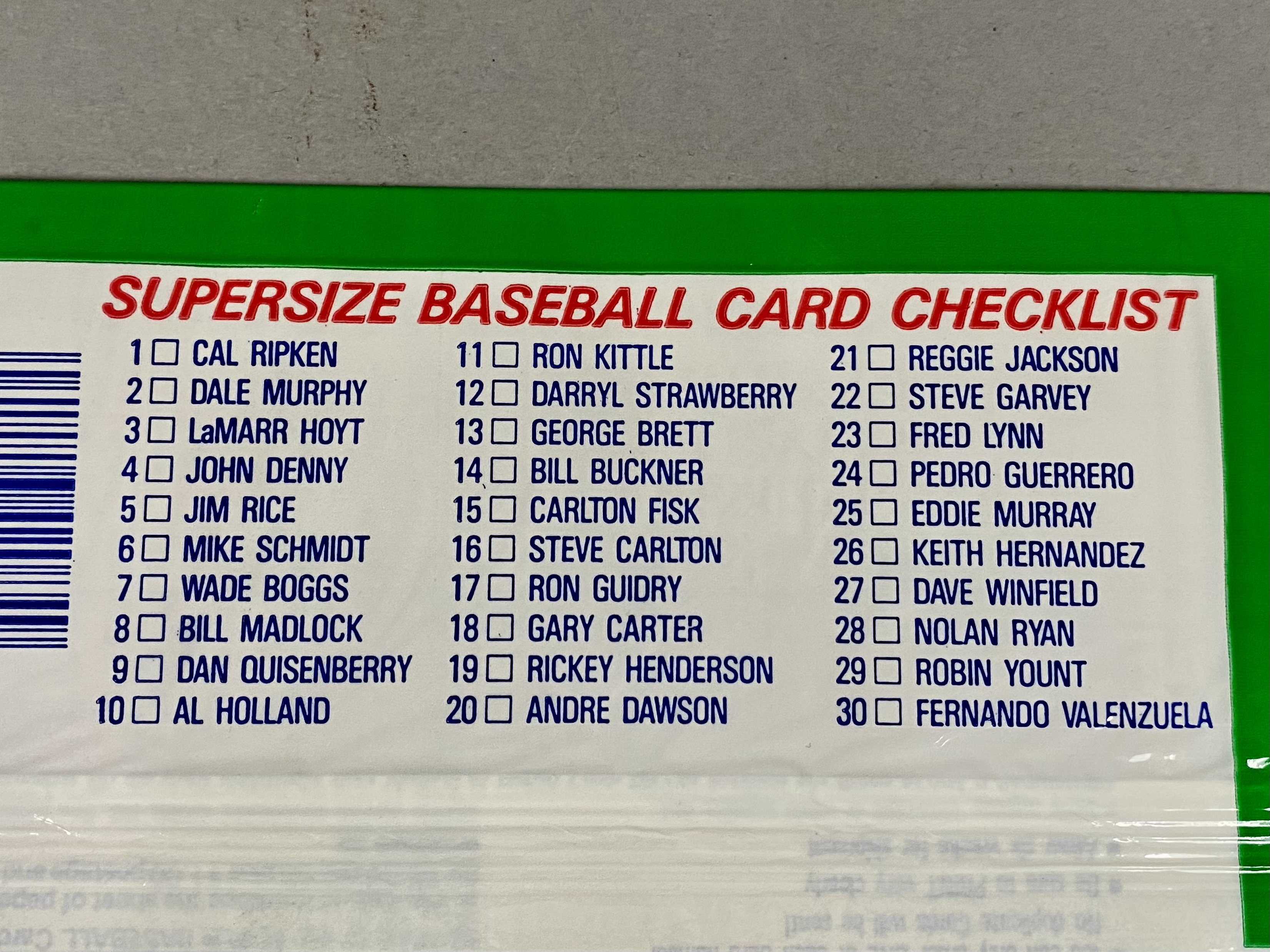 1984 Topps Super Baseball Packs & Cards