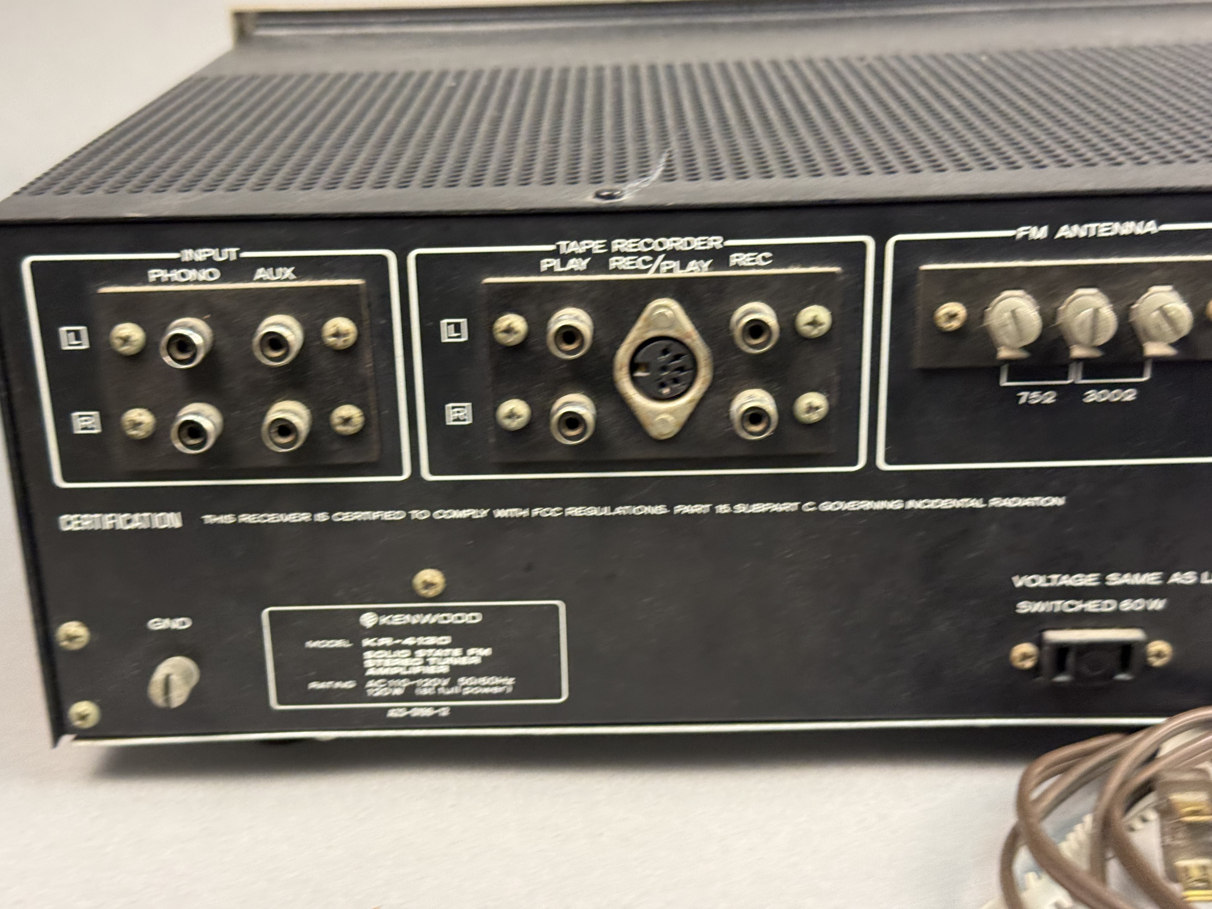 Kenwood KR-4130 Solid State Stereo Receiver
