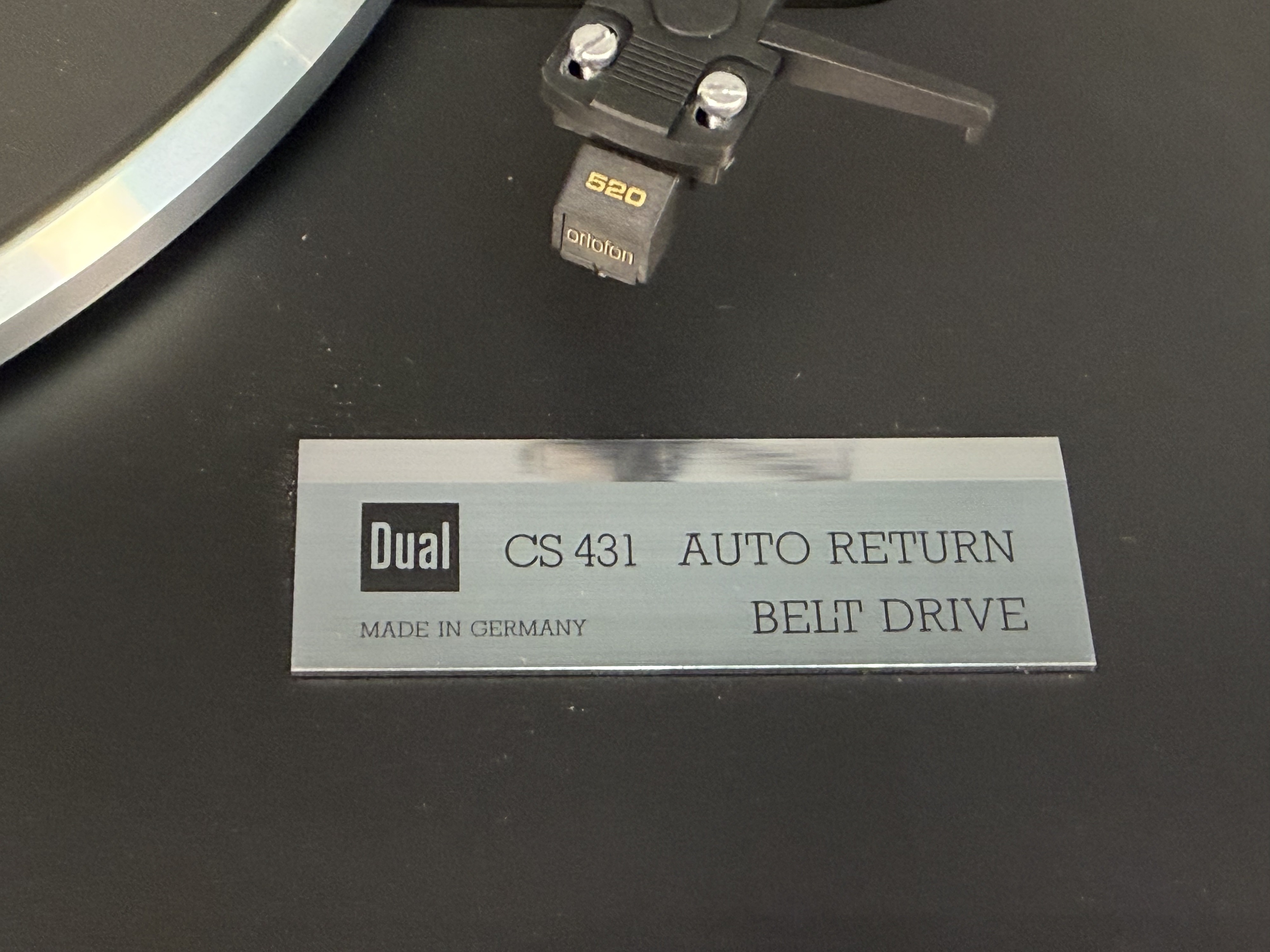 Dual CS 431 Belt Drive Turntable