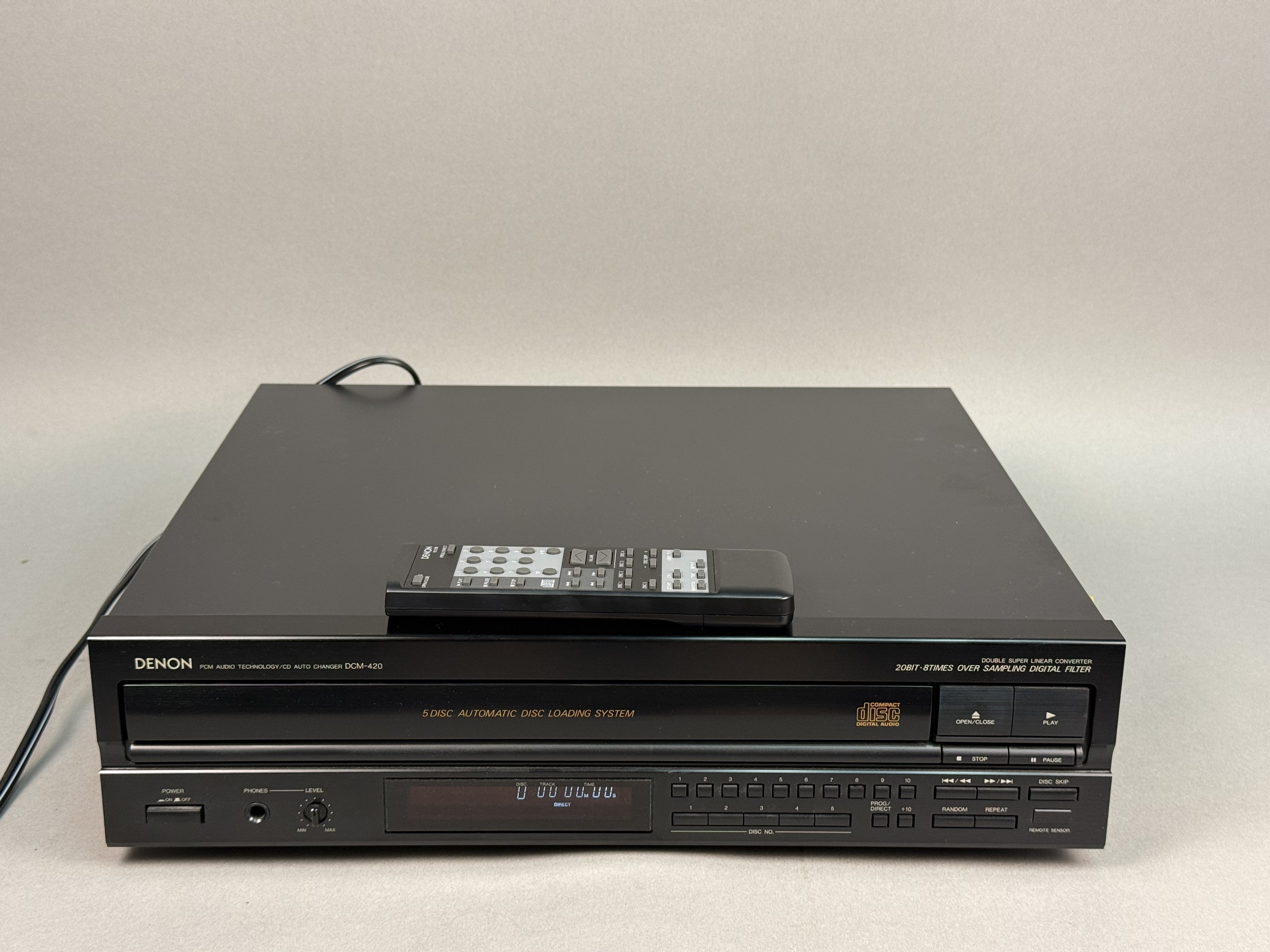 Denon DCM-420 5-Disc CD Changer & Remote