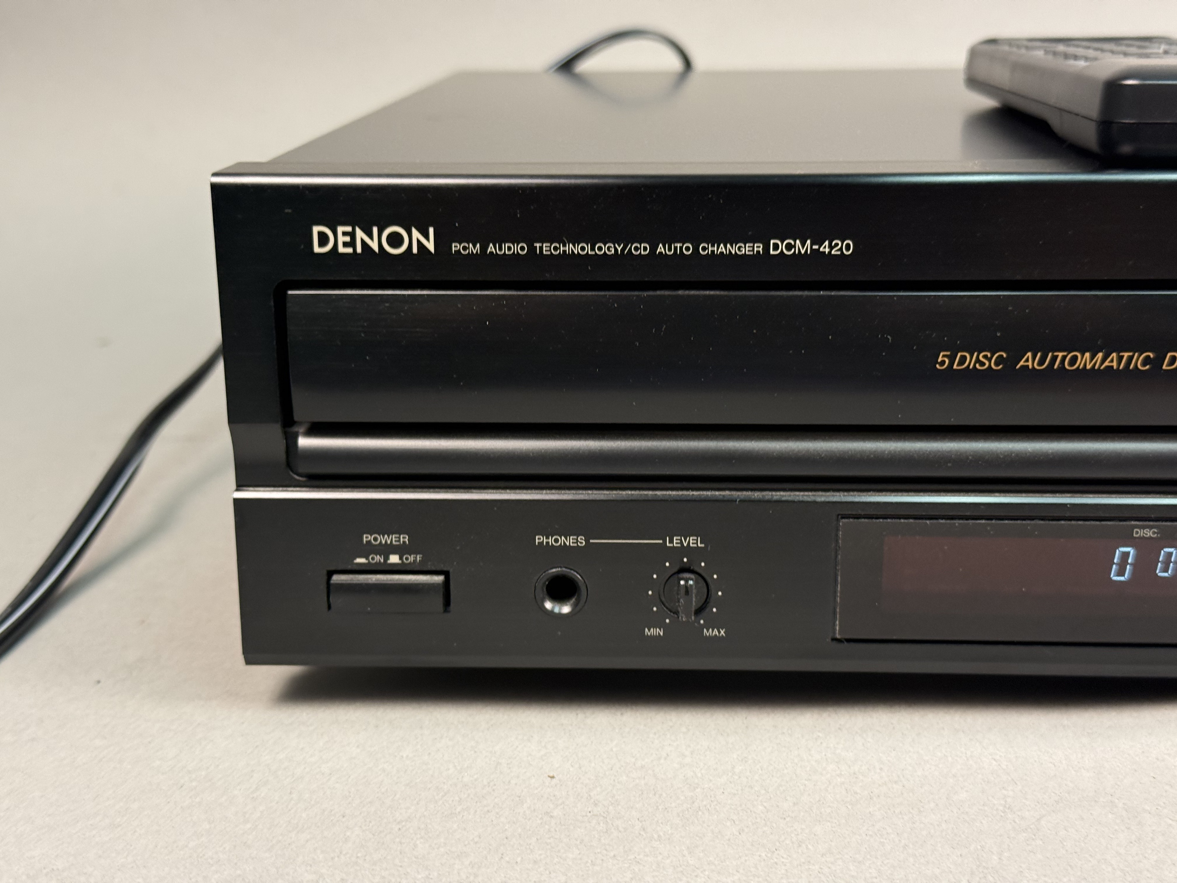 Denon DCM-420 5-Disc CD Changer & Remote