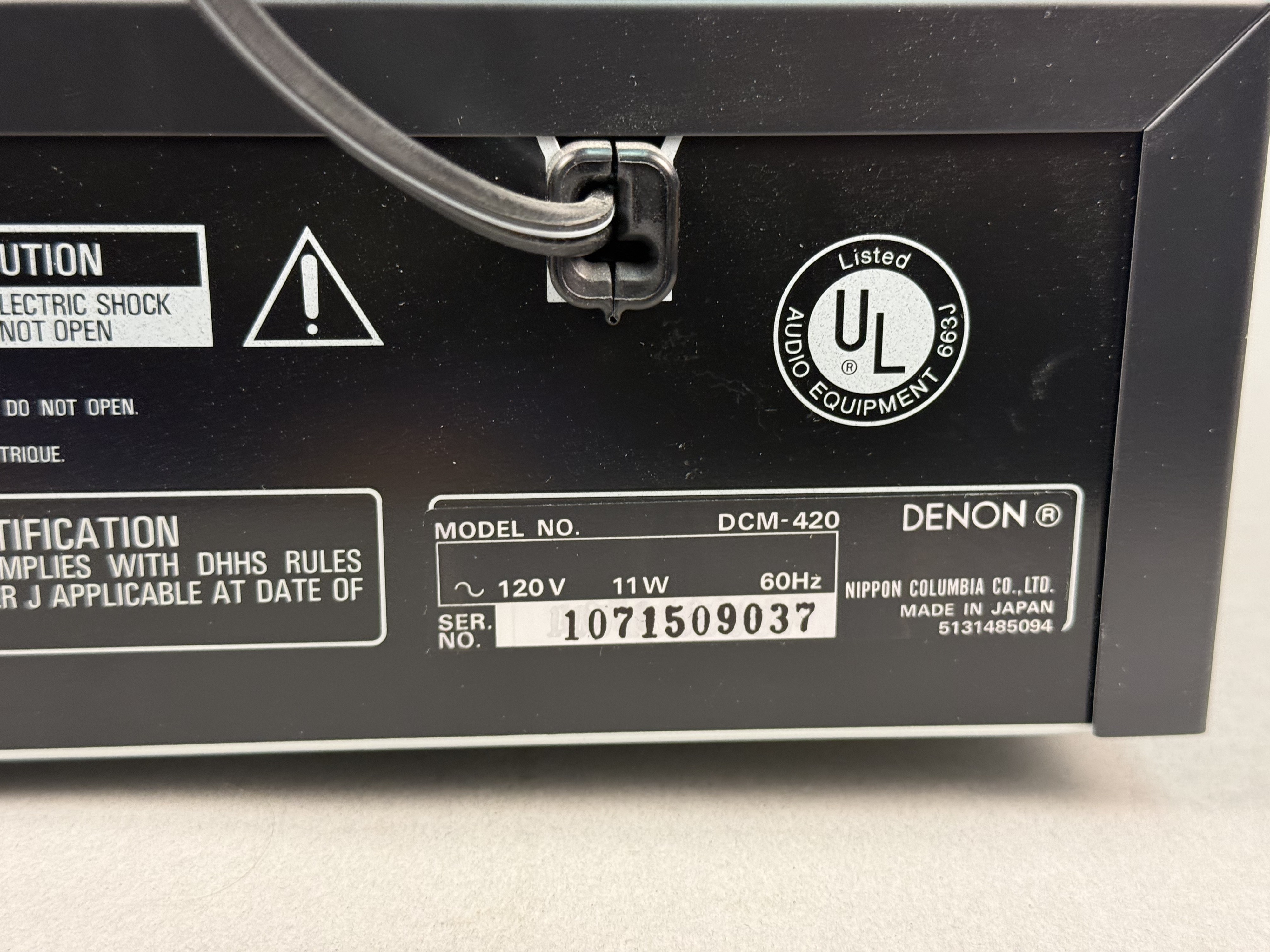 Denon DCM-420 5-Disc CD Changer & Remote