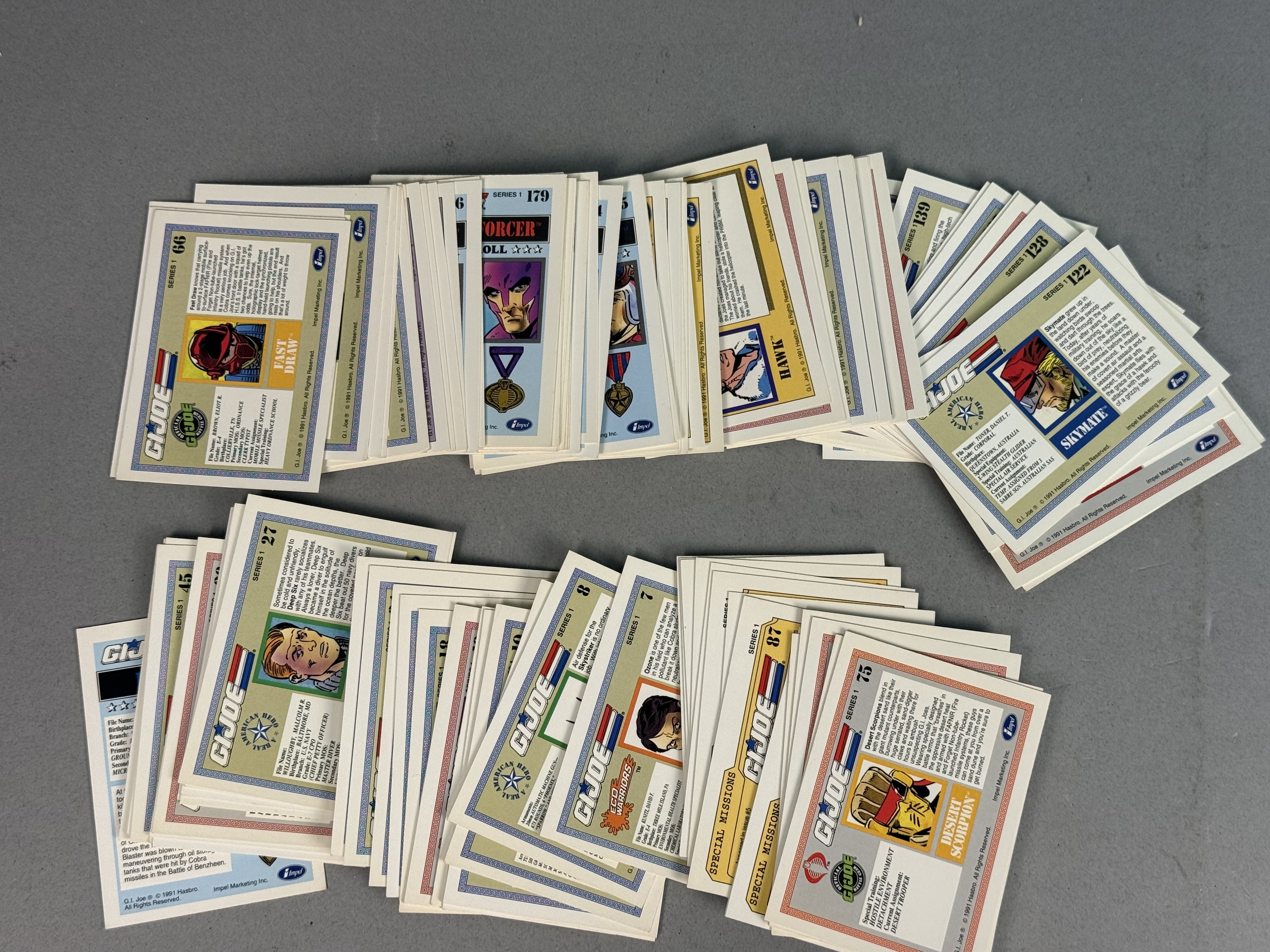 Impel 1991 G.I. Joe Series 1 Trading Cards