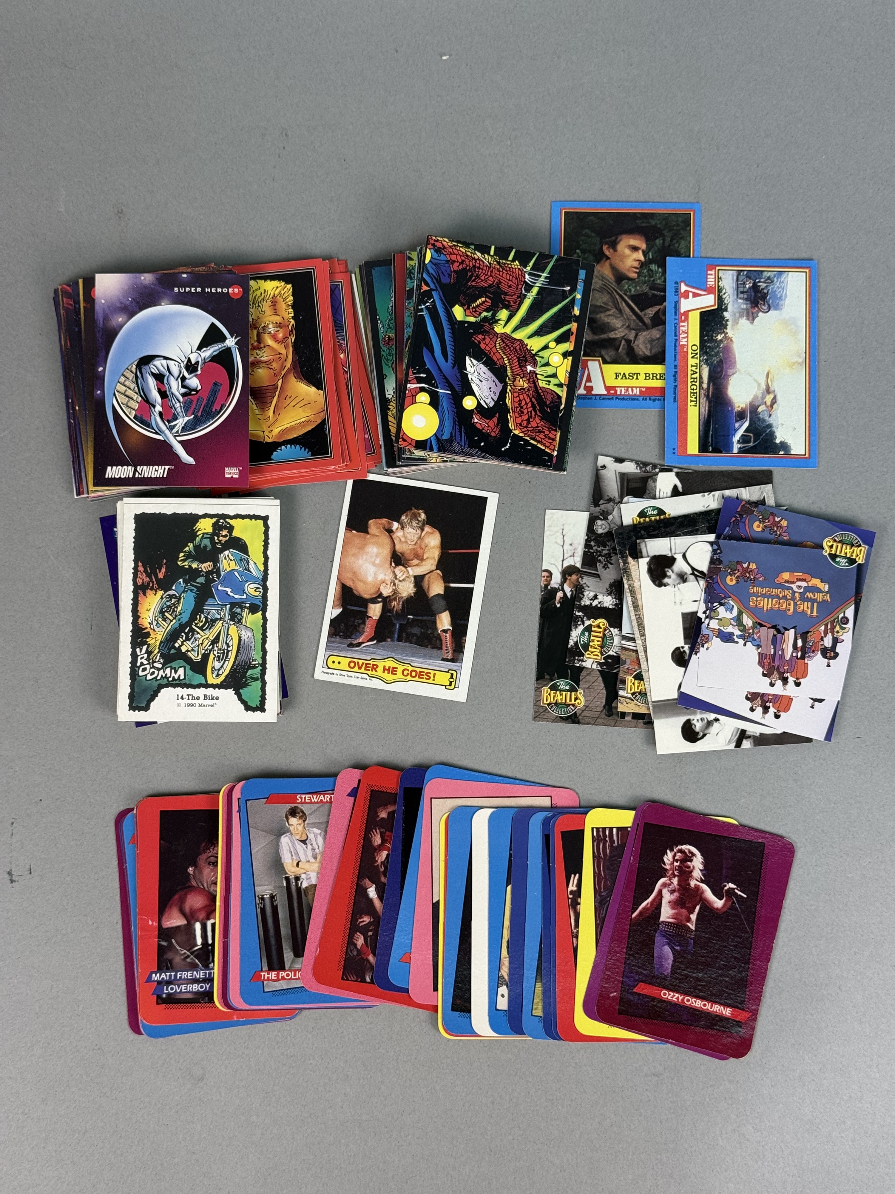 Non Sports Cards Including Marvel & Rockstars