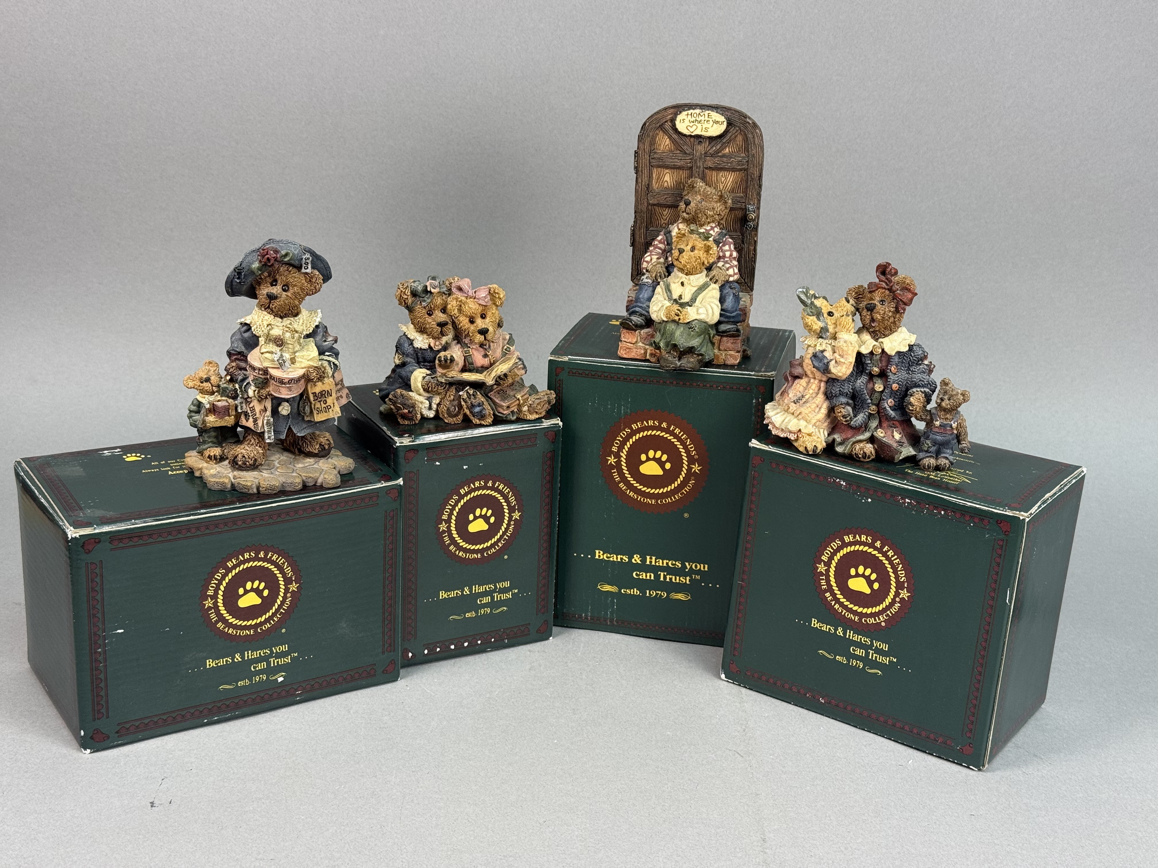 Boyds Bears Bearstone Collection Resin Figurines