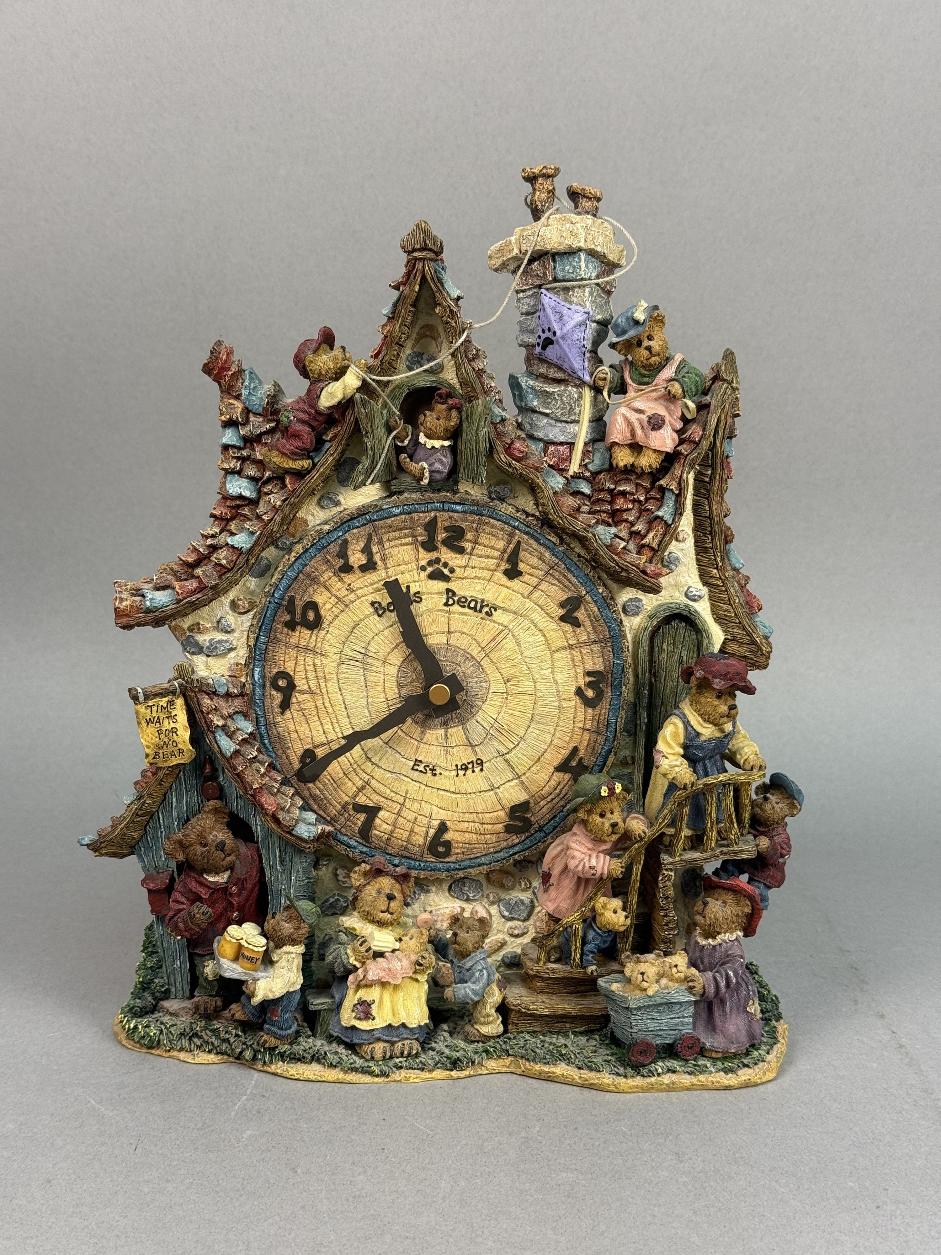 Boyds Bears Danbury Mint Collector Clock
