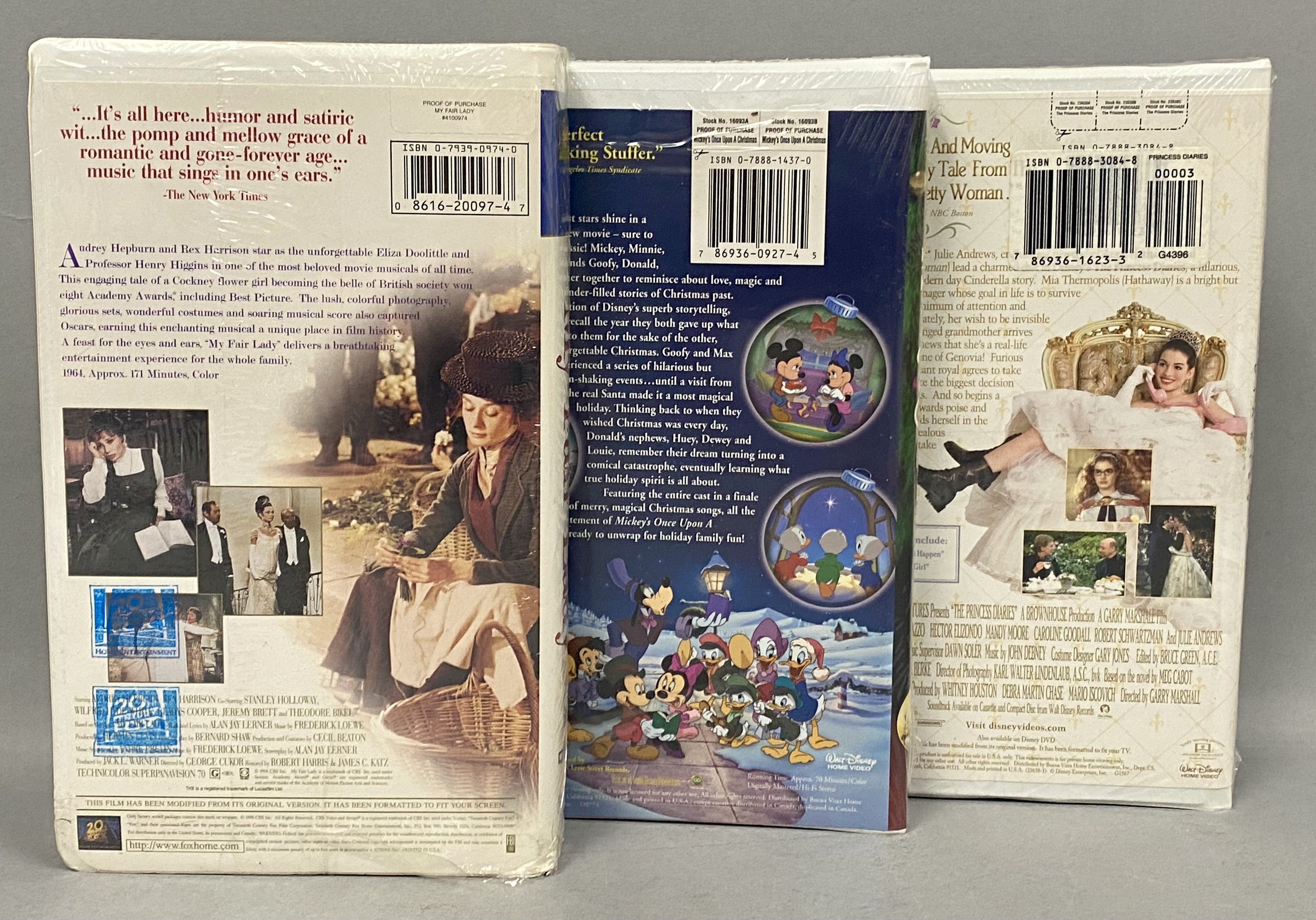 Disney & 20th Century Fox Clamshell VHS Movies