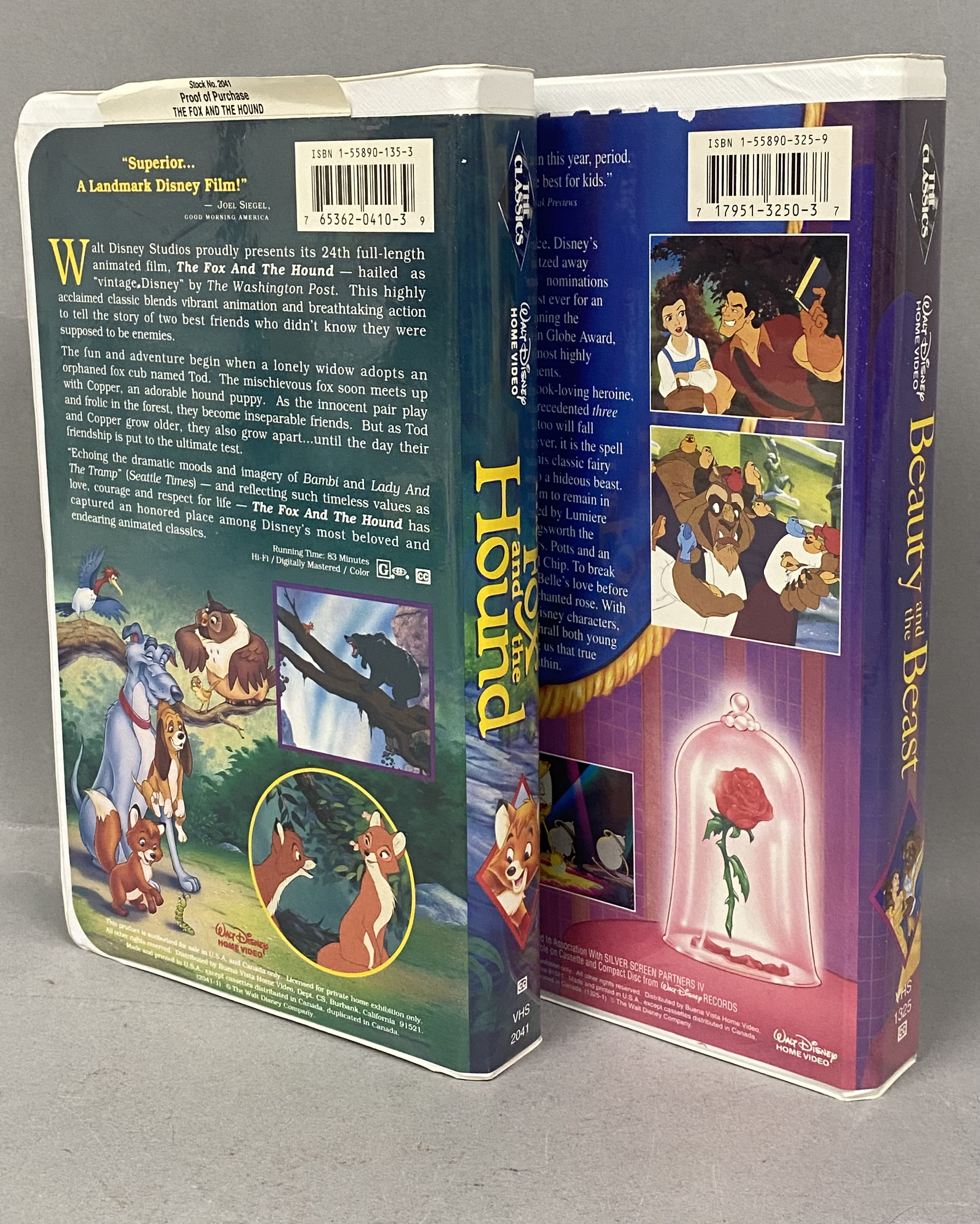 Disney & 20th Century Fox Clamshell VHS Movies
