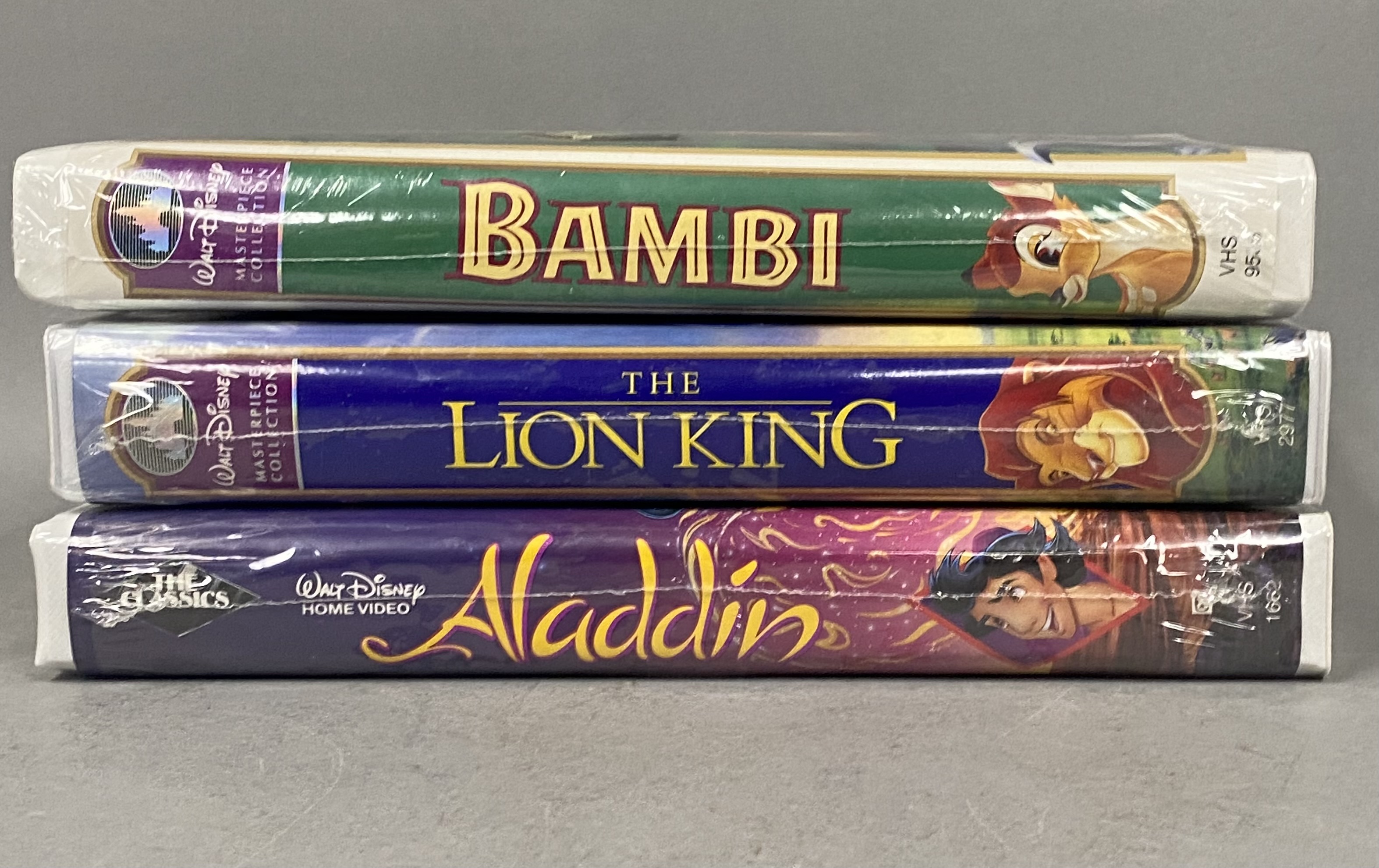 Walt Disney Sealed VHS Trio