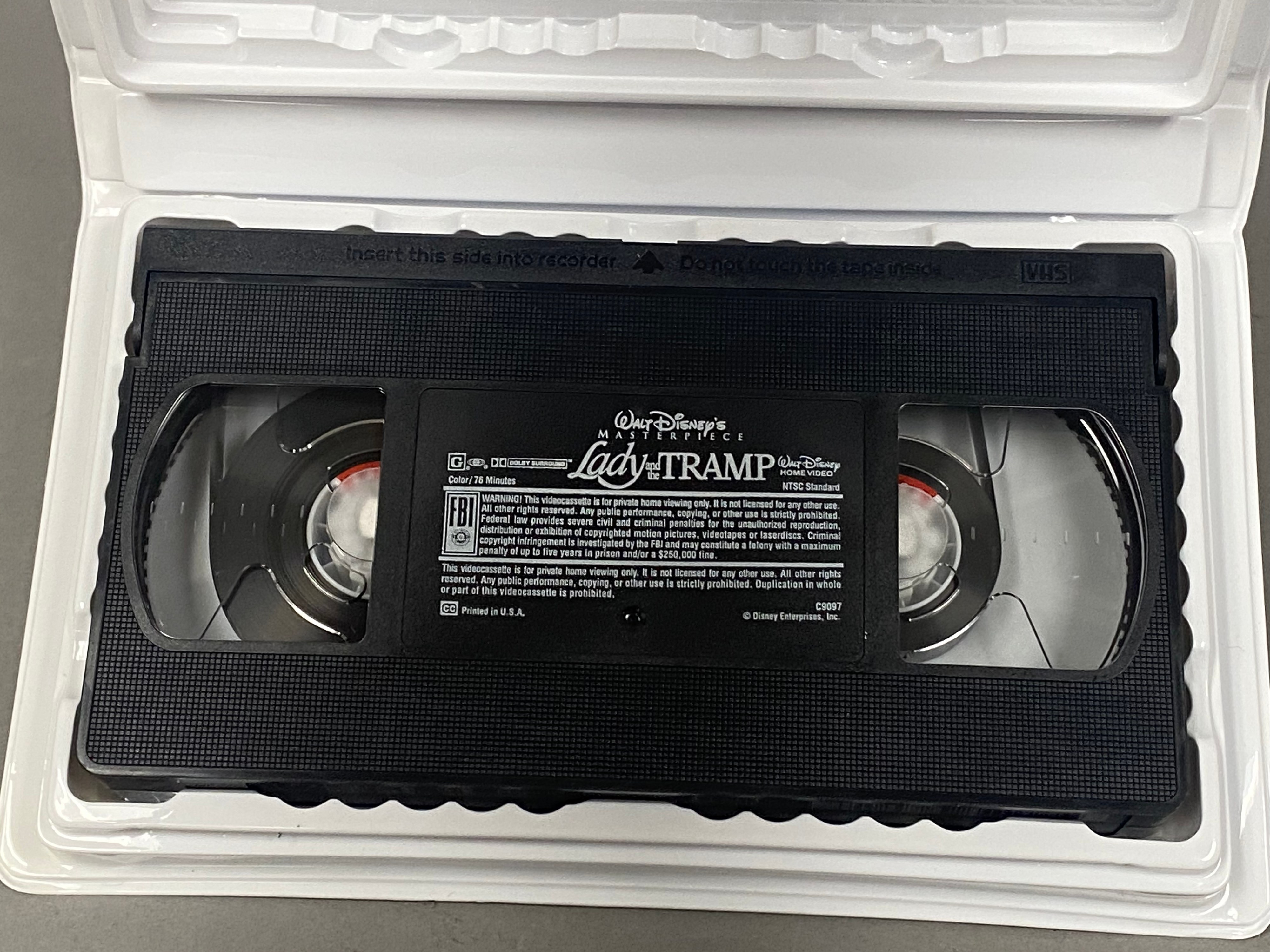 3 Disney Masterpiece Collection VHS Movies