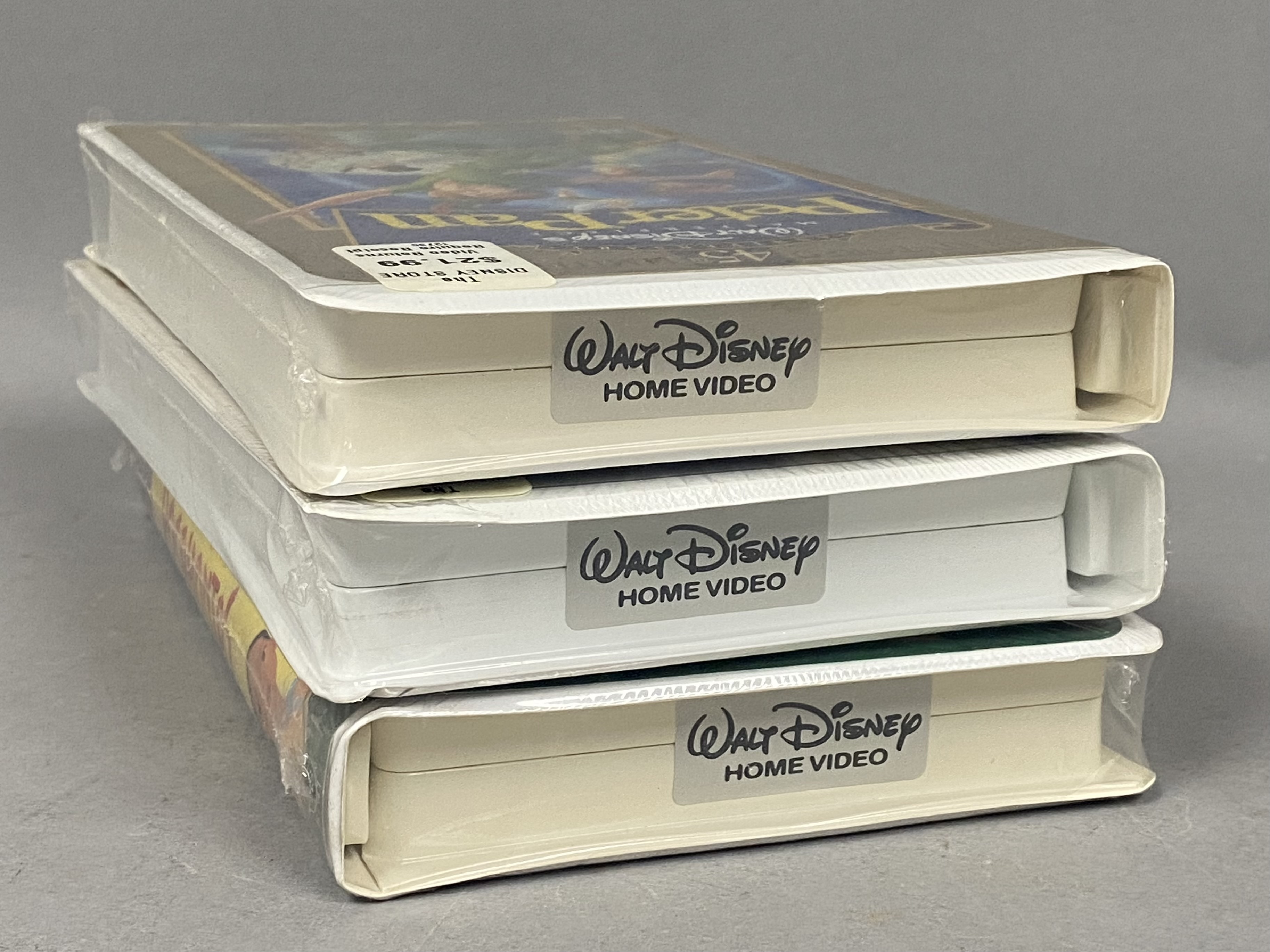 3 Sealed Walt Disney Masterpiece VHS Tapes