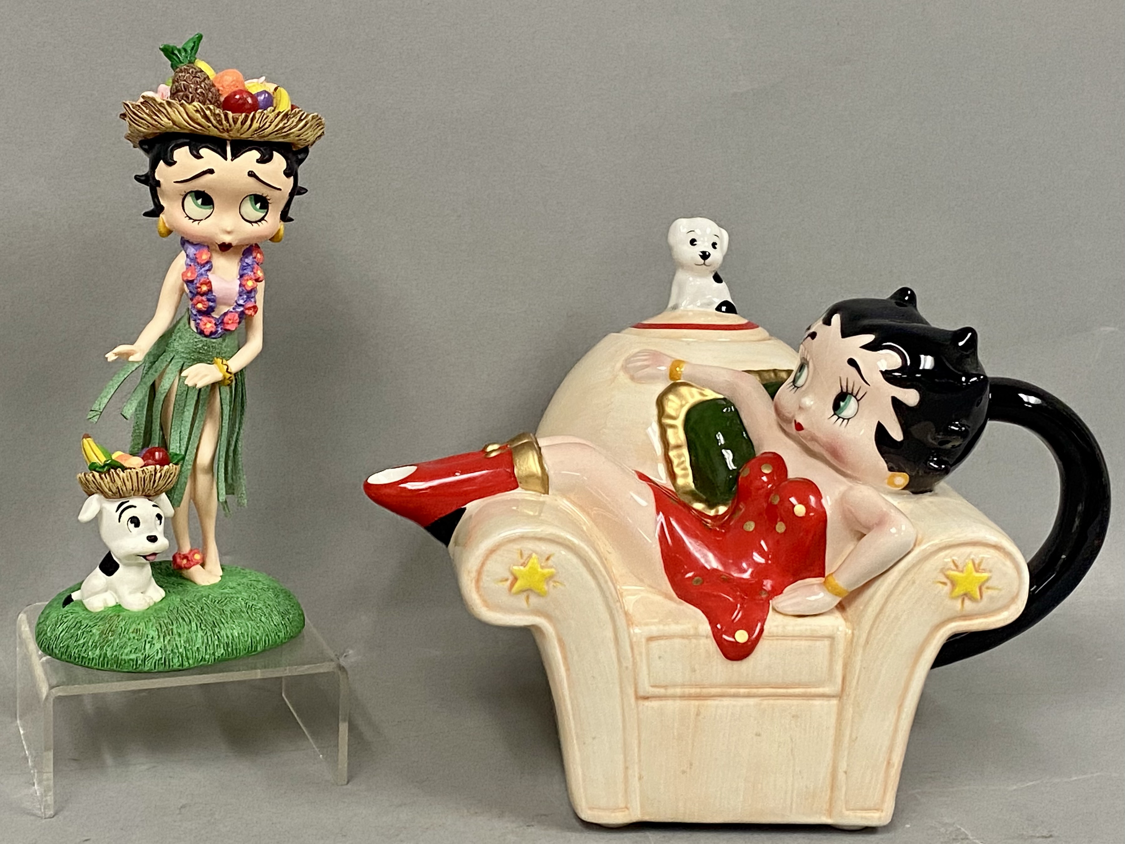 Vandor Betty Boop Teapot & Danbury Mint Figurine