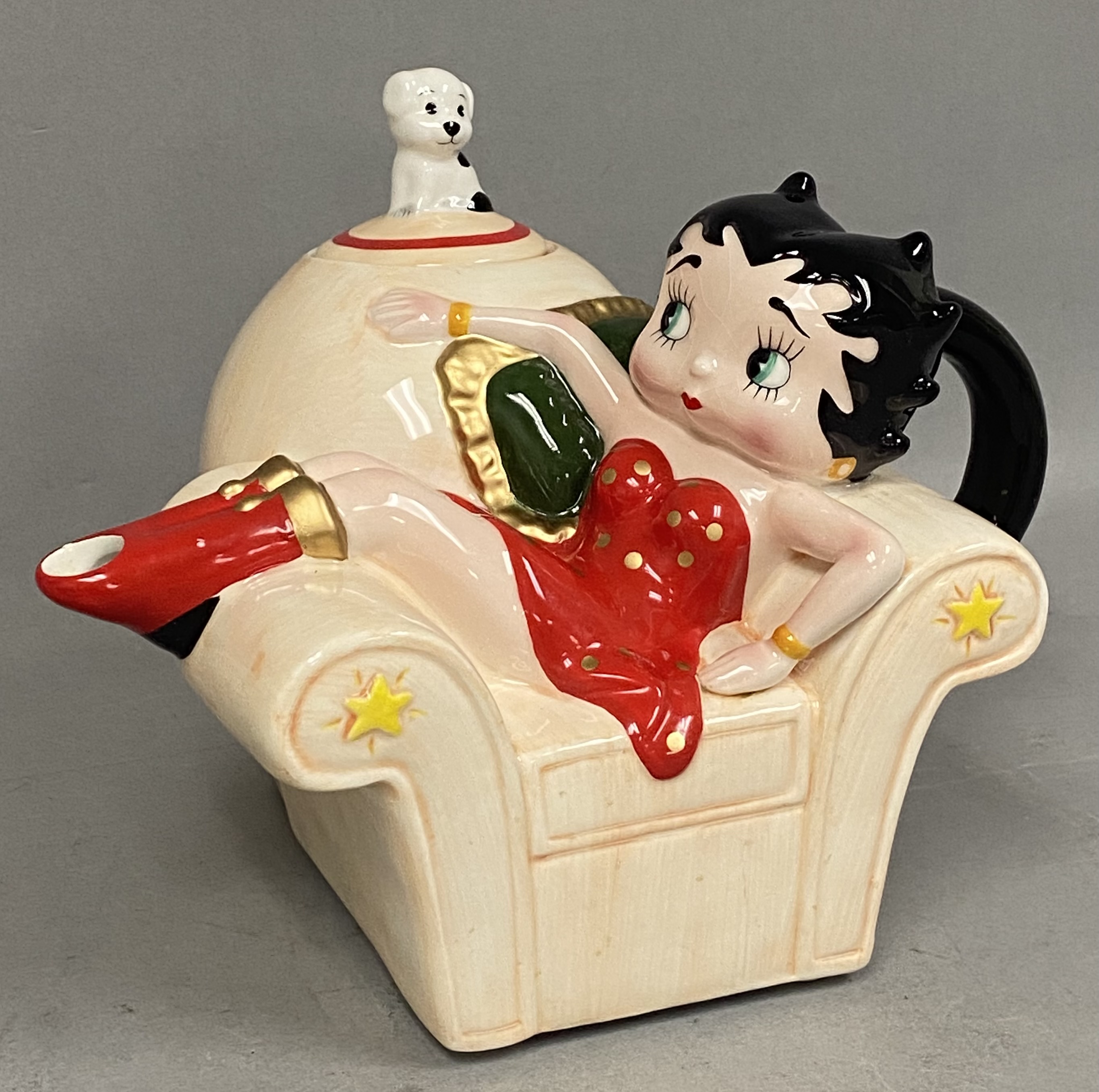 Vandor Betty Boop Teapot & Danbury Mint Figurine