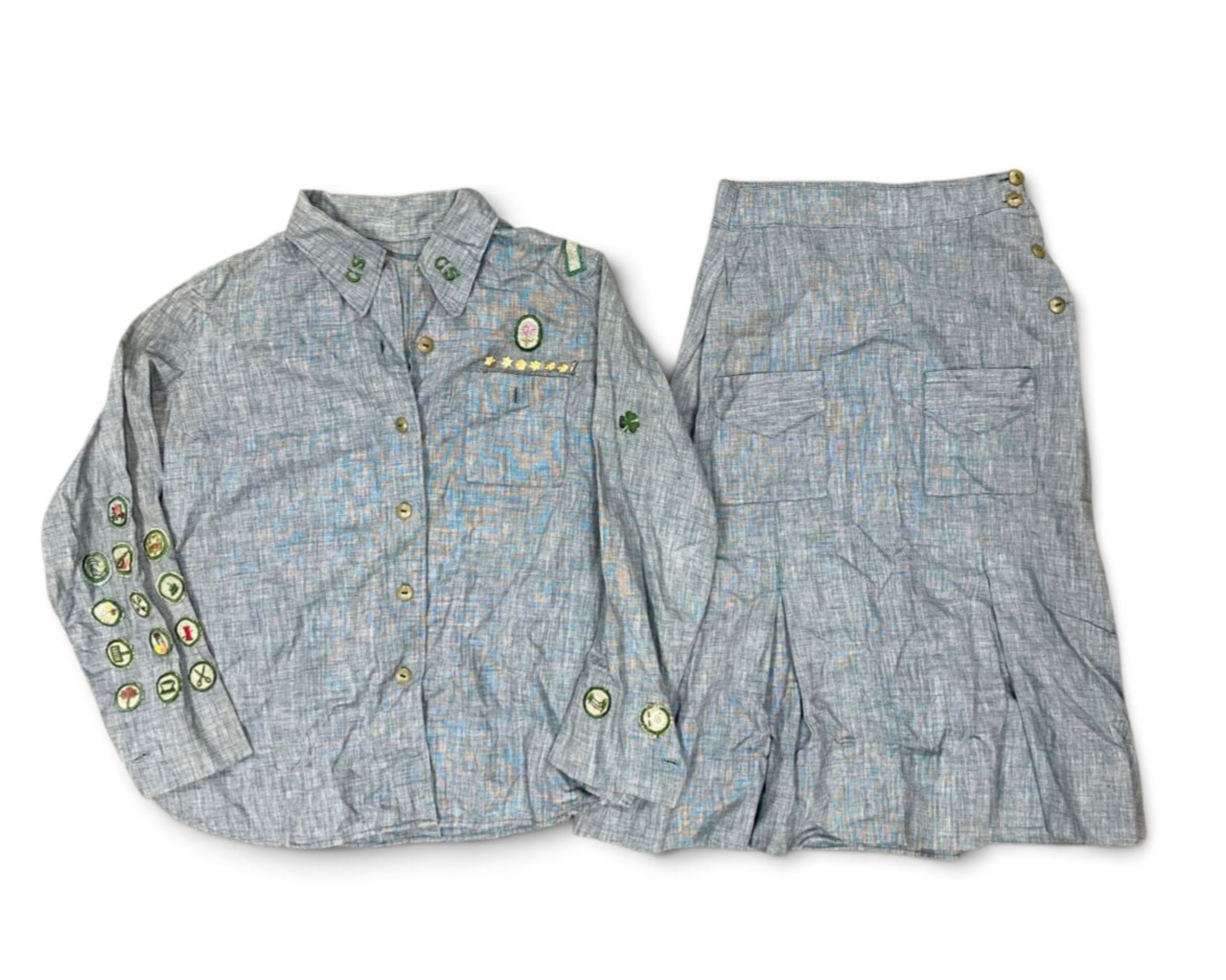 Girl Scouts of the USA Blue Heathered Uniform