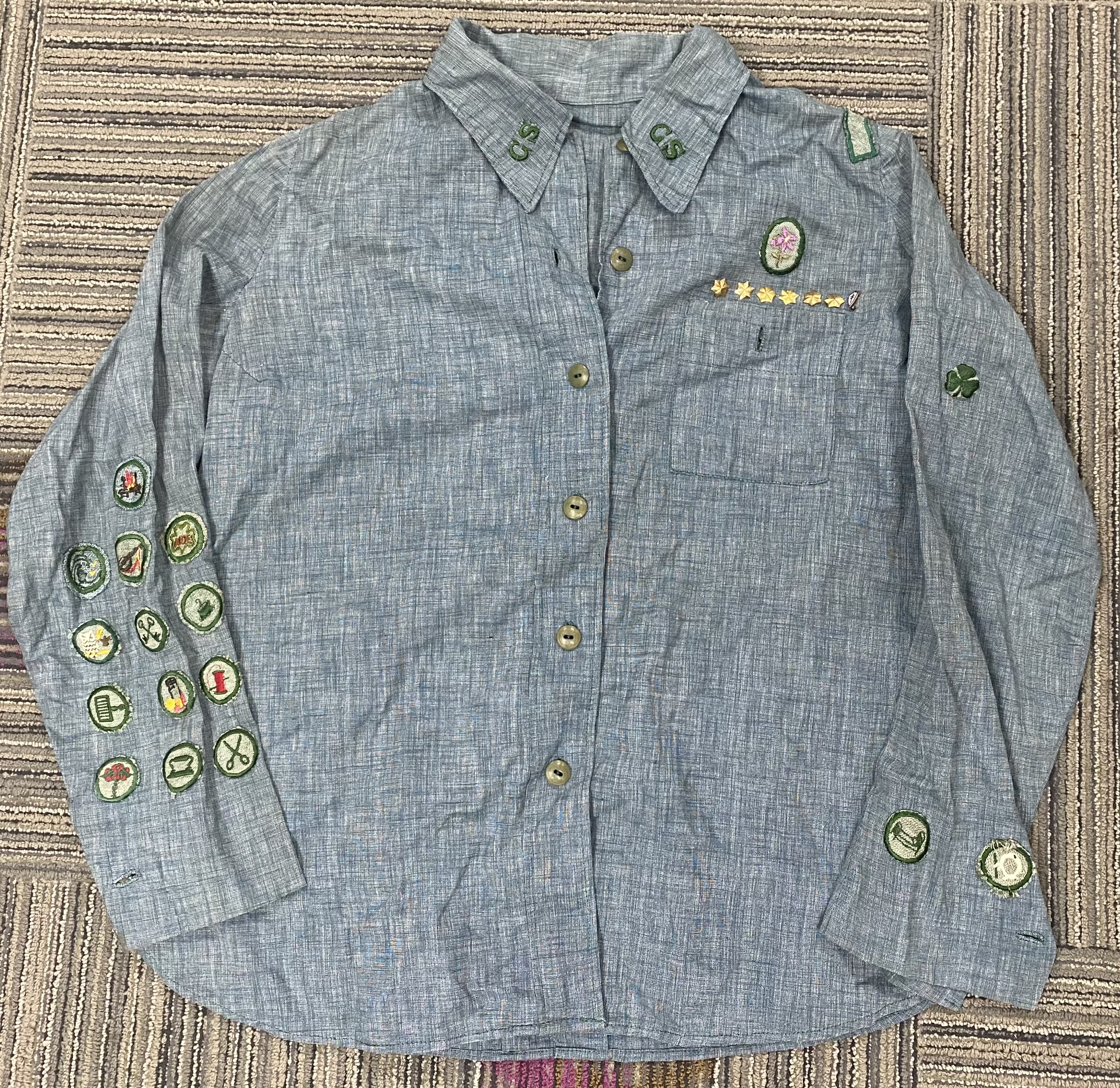 Girl Scouts of the USA Blue Heathered Uniform