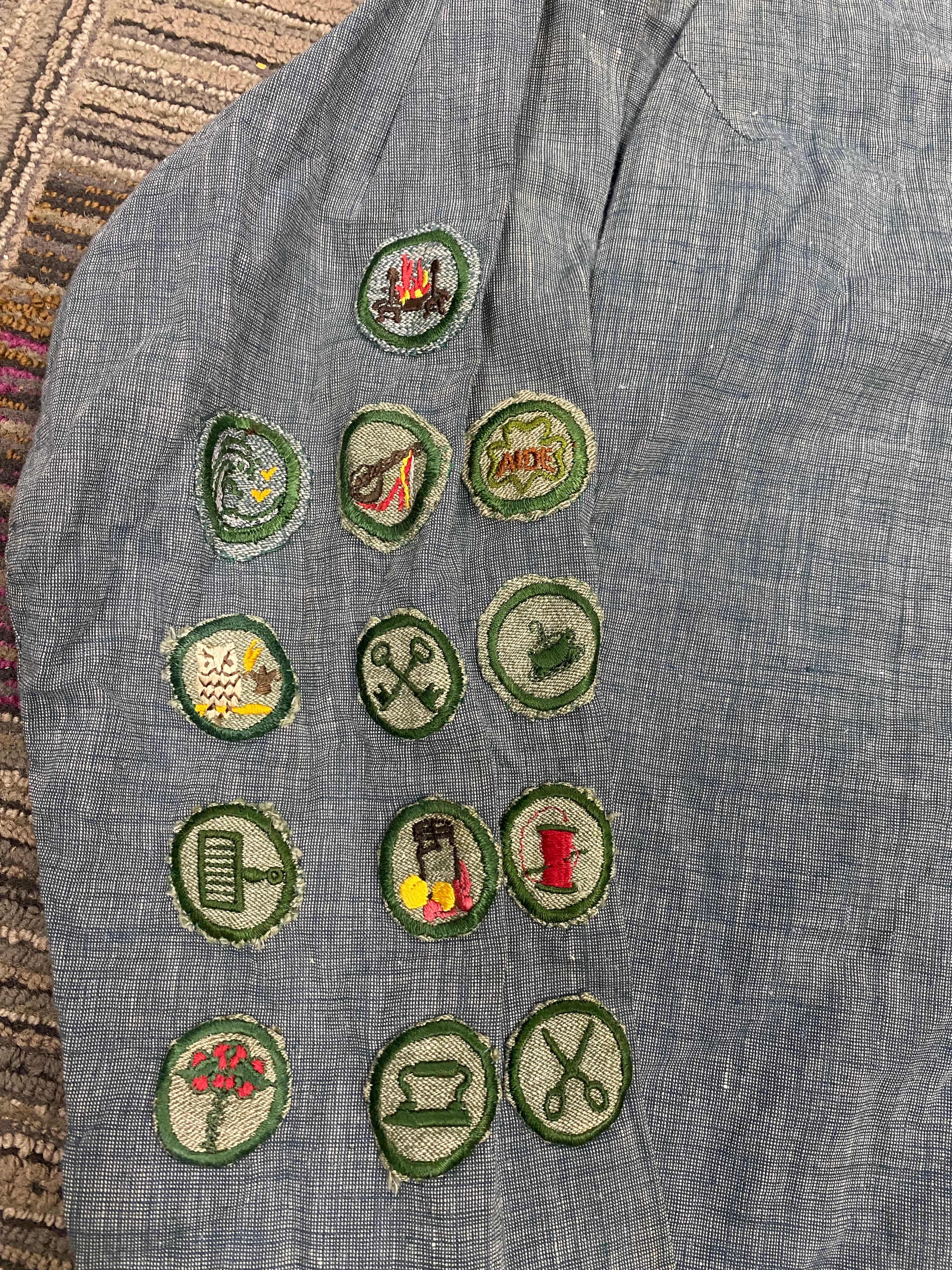 Girl Scouts of the USA Blue Heathered Uniform