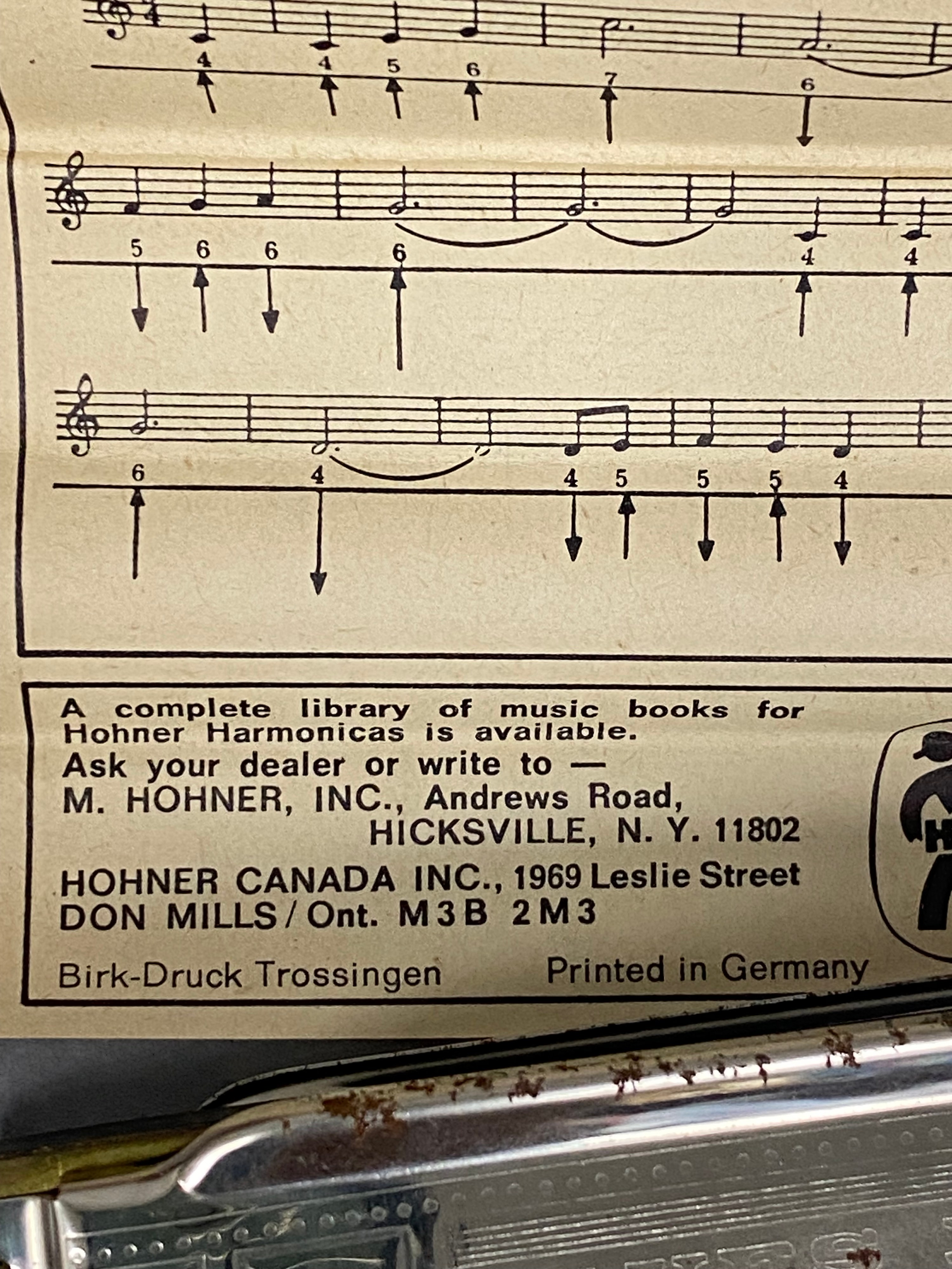 Hohner Made In Germany Vintage Harmonicas