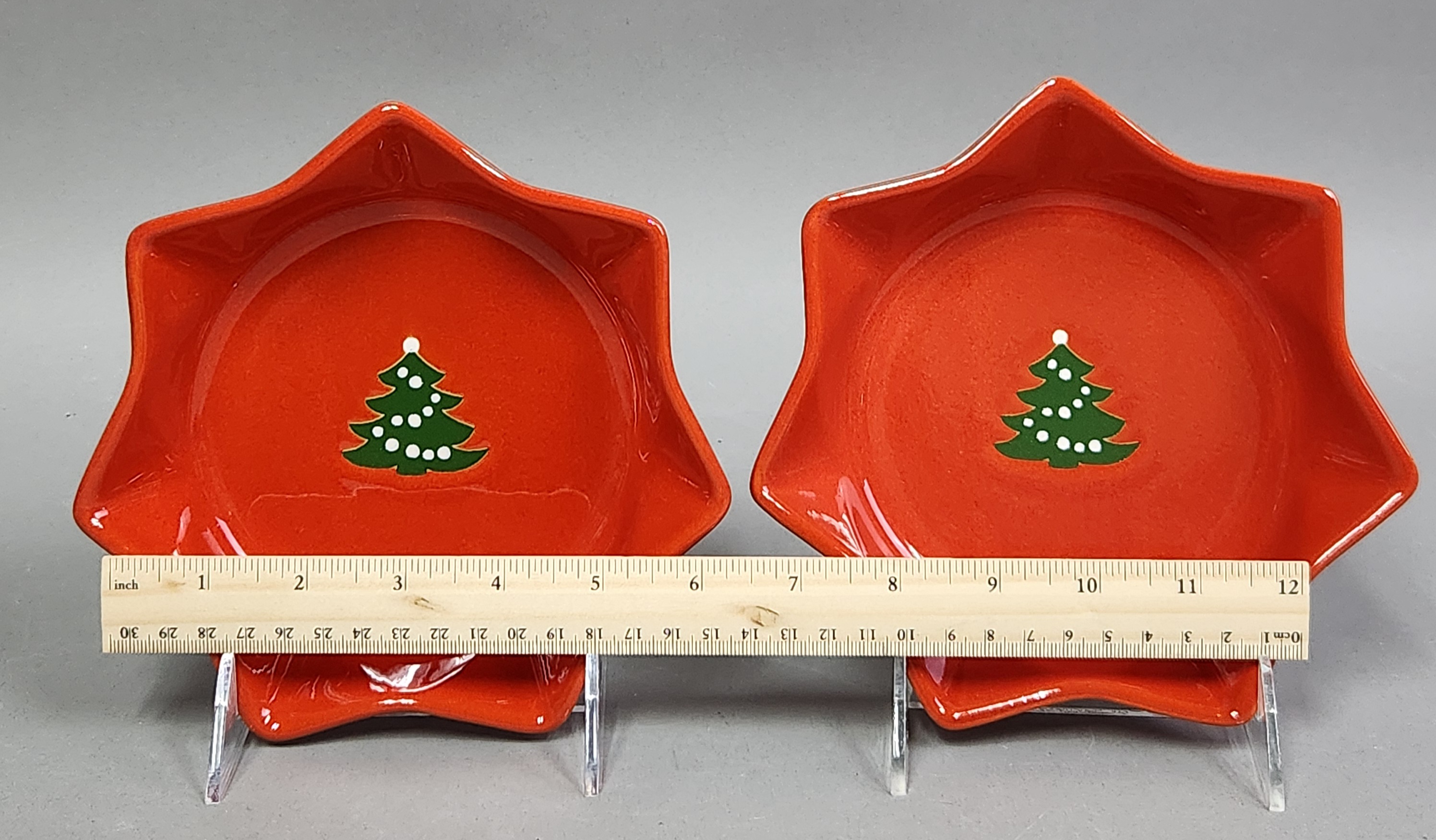 Waechtersbach Germany Christmas Tree Star Dishes