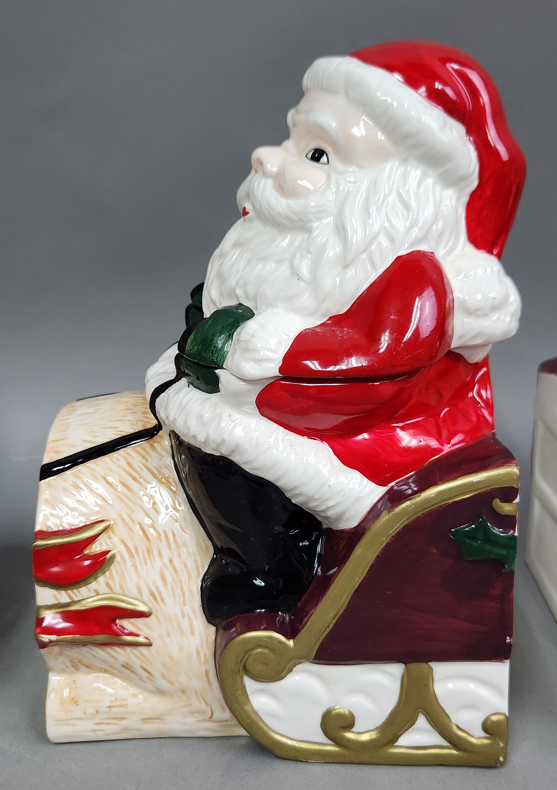 Ceramic Modular Santa Cookie Jar Set
