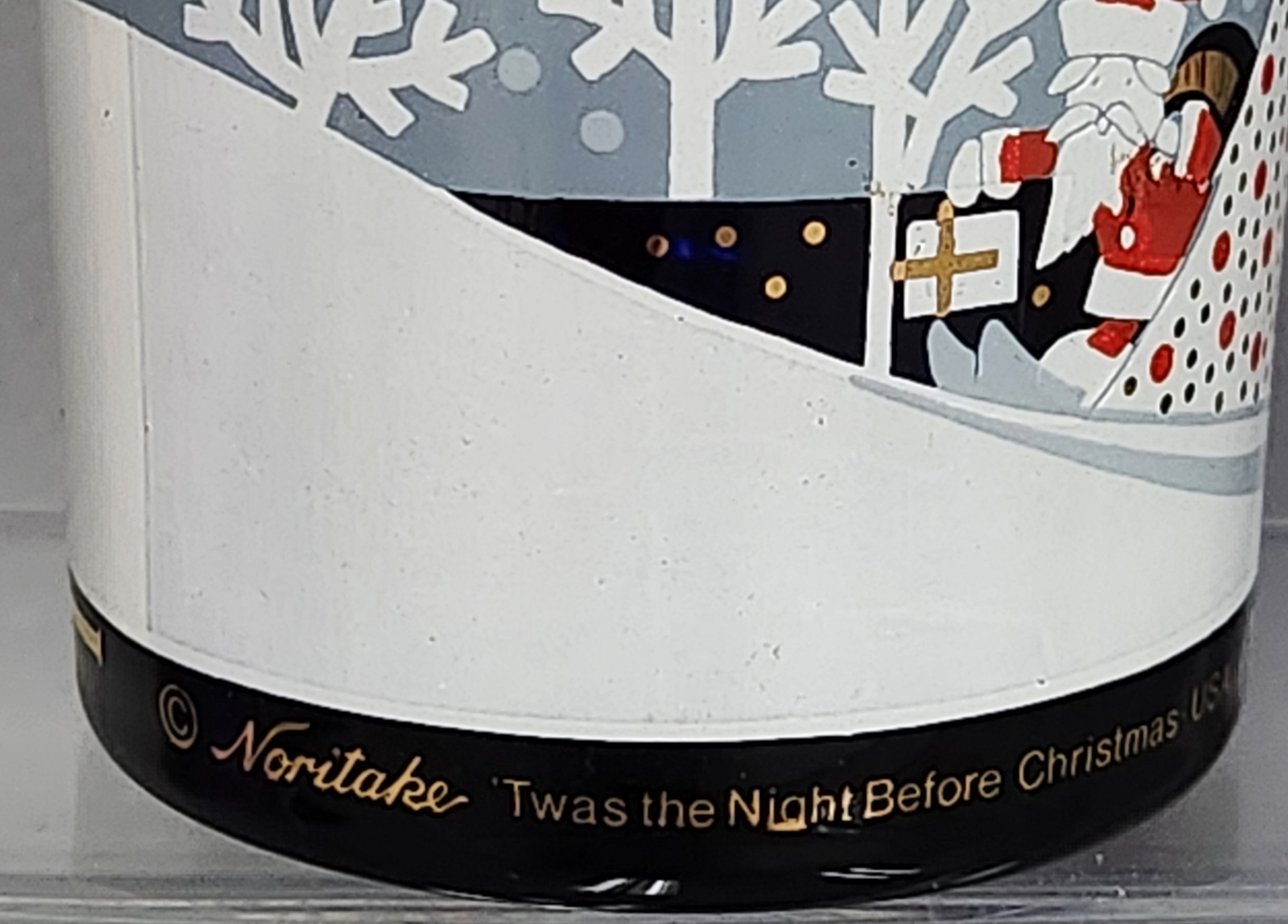 Noritake 'Twas The Night Before Christmas Cobalt Tumblers