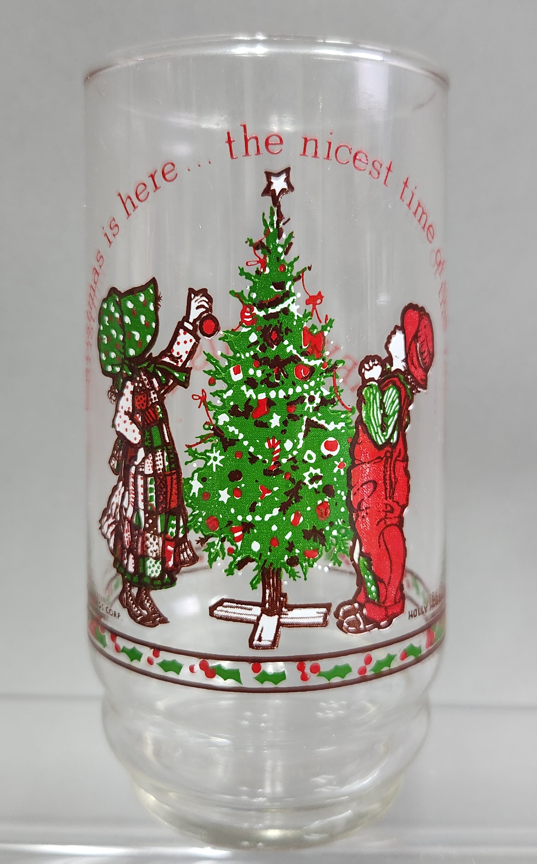 1977 Coca-Cola Holly Hobbie Christmas Tumblers
