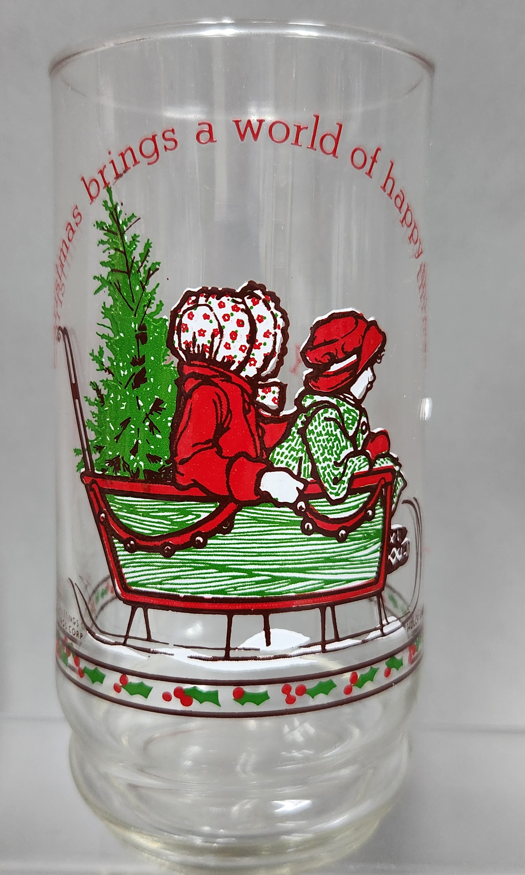 1977 Coca-Cola Holly Hobbie Christmas Tumblers