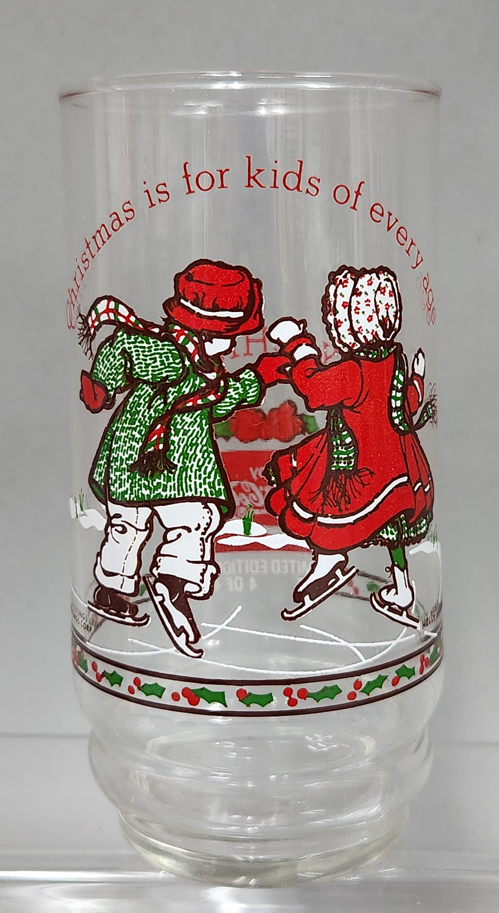 1977 Coca-Cola Holly Hobbie Christmas Tumblers