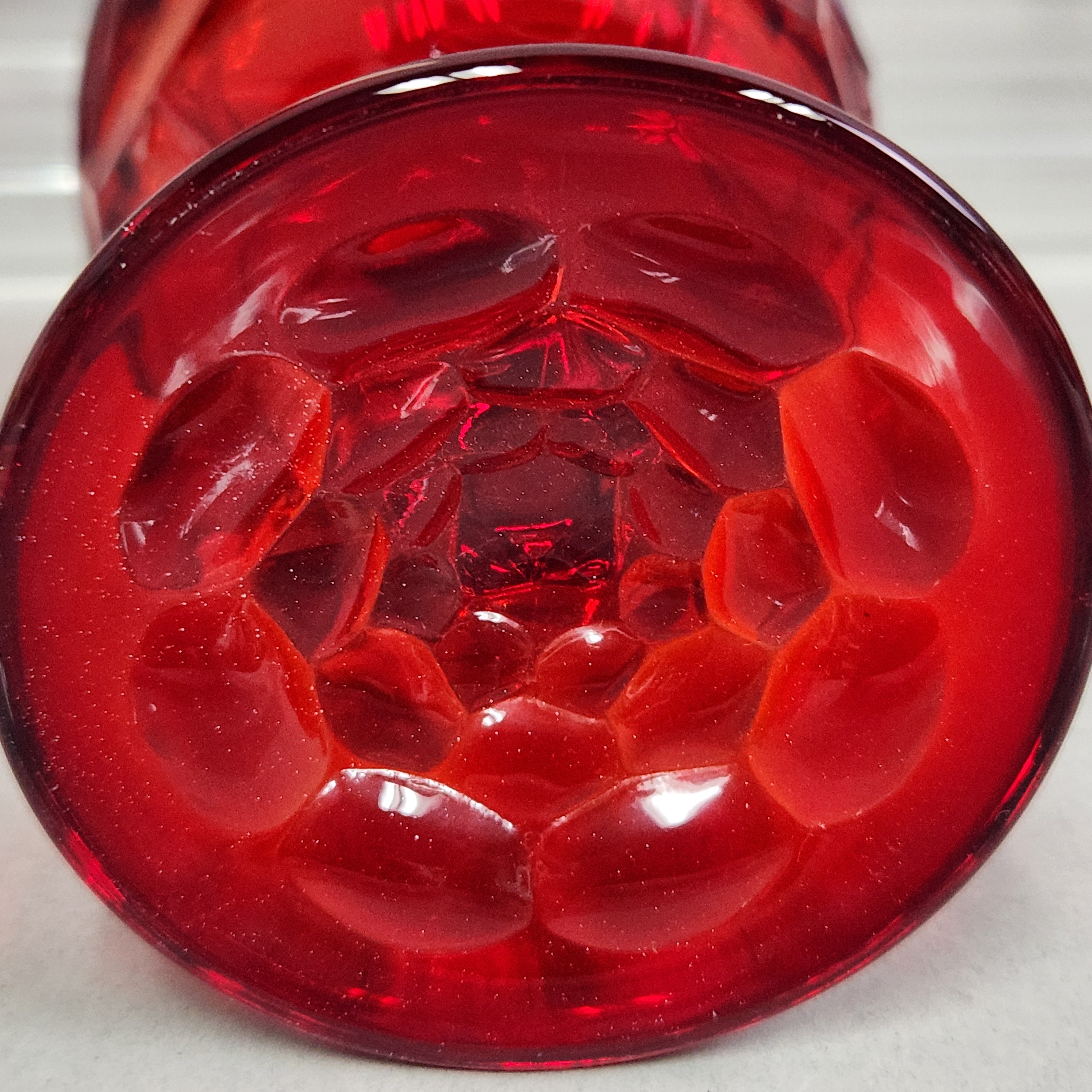 Viking Georgian Ruby Red Glass Goblets