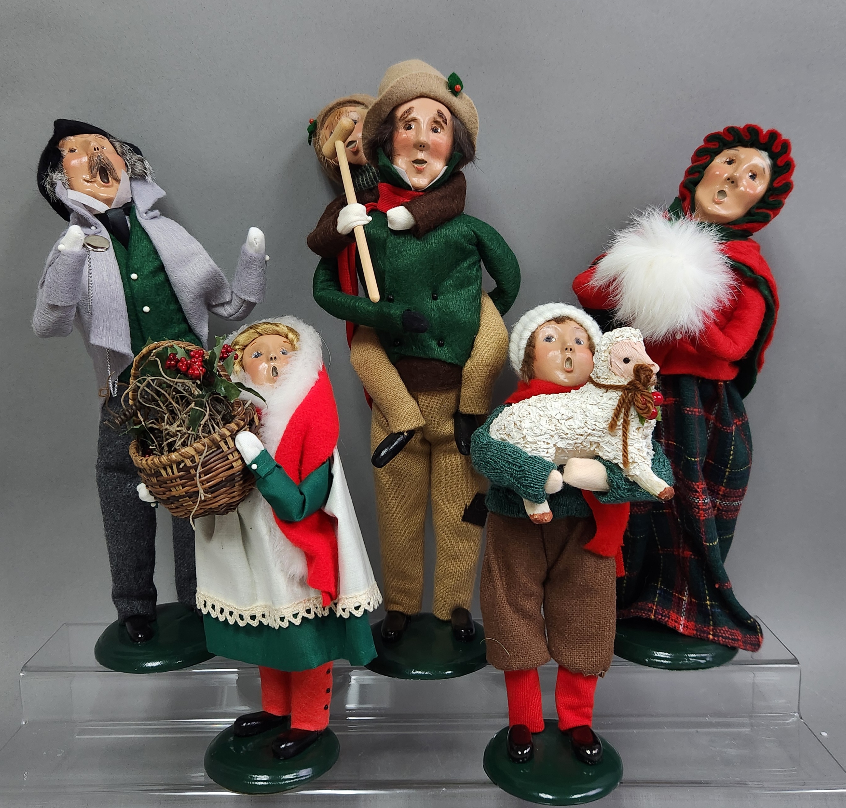 Byers' Choice Carolers & Bob Cratchit Figurines