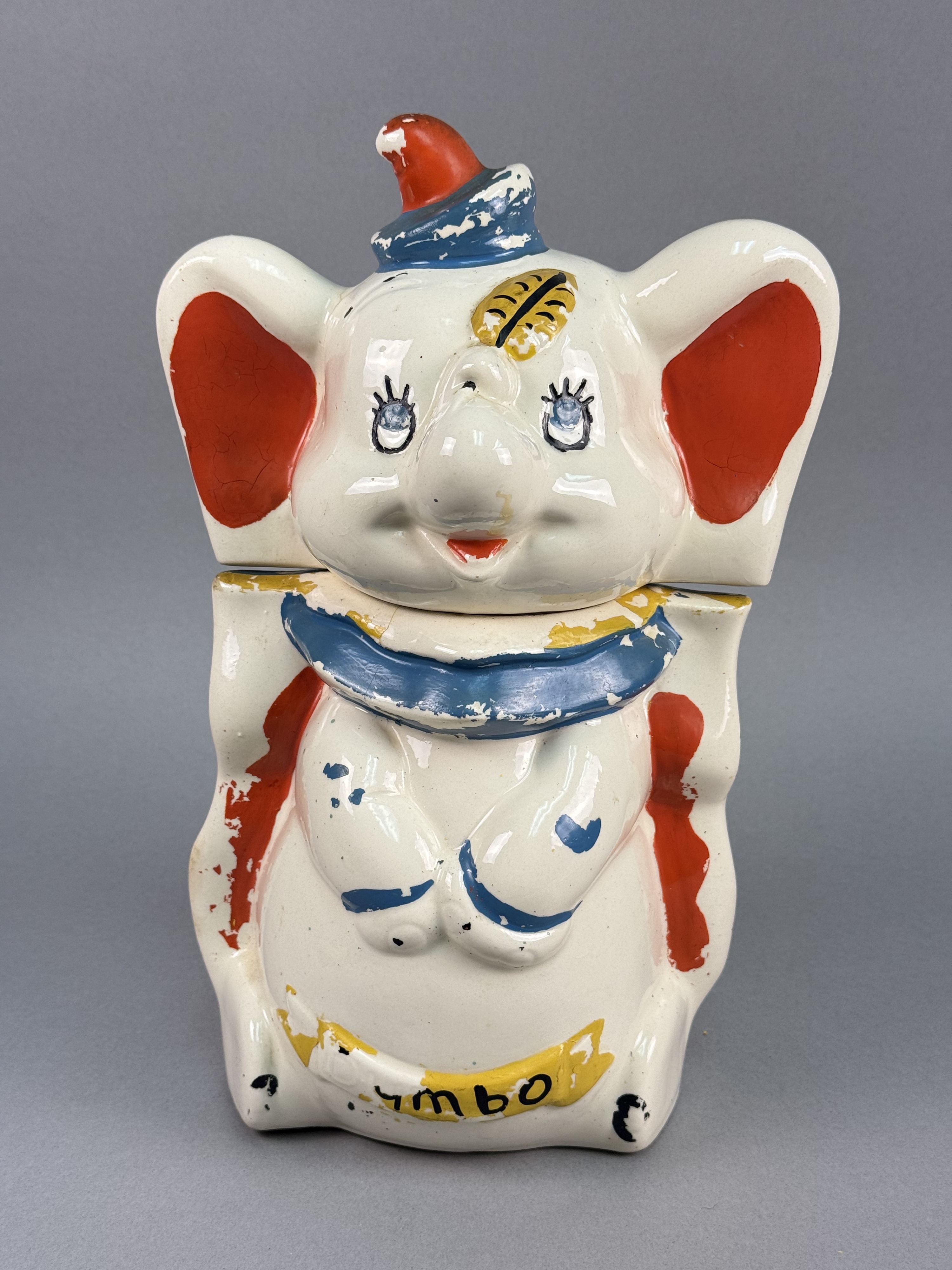 Disney Dumbo Turnabout Ceramic Cookie Jar