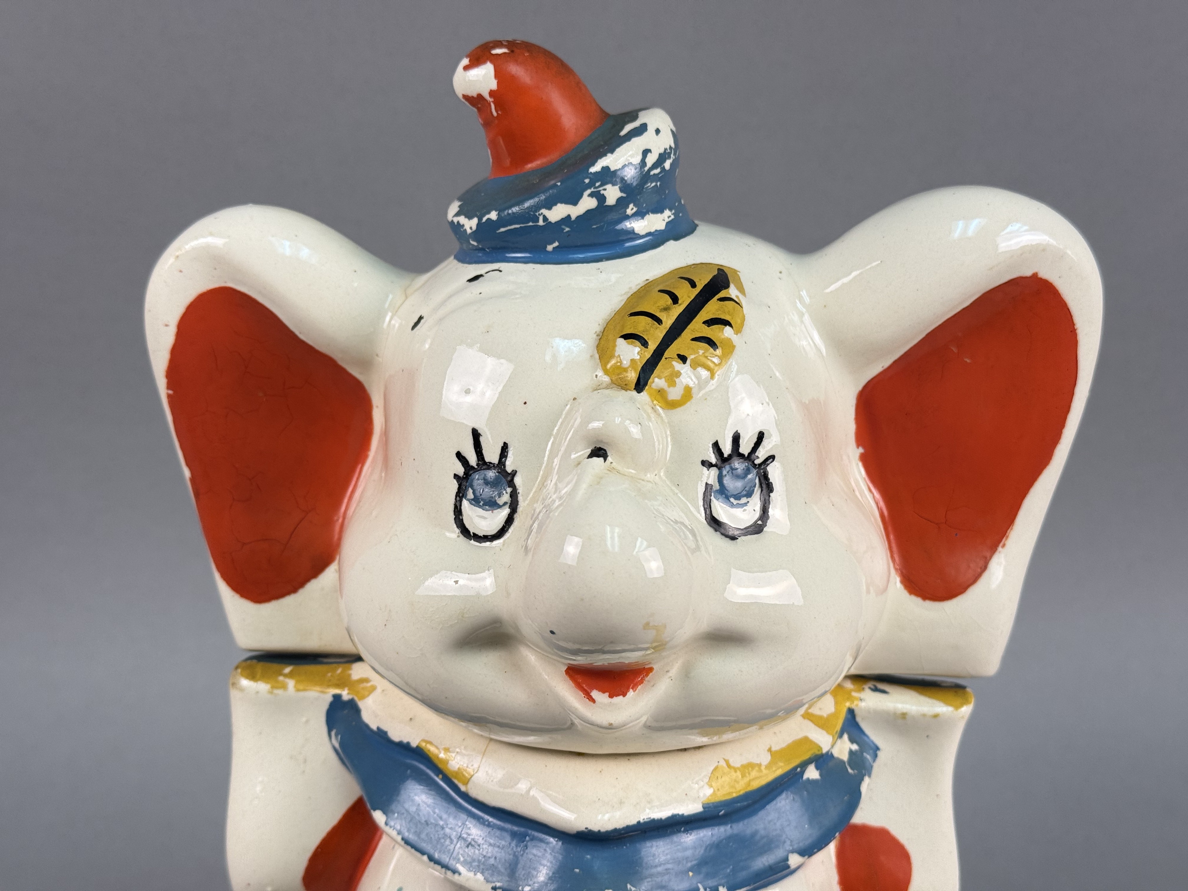 Disney Dumbo Turnabout Ceramic Cookie Jar